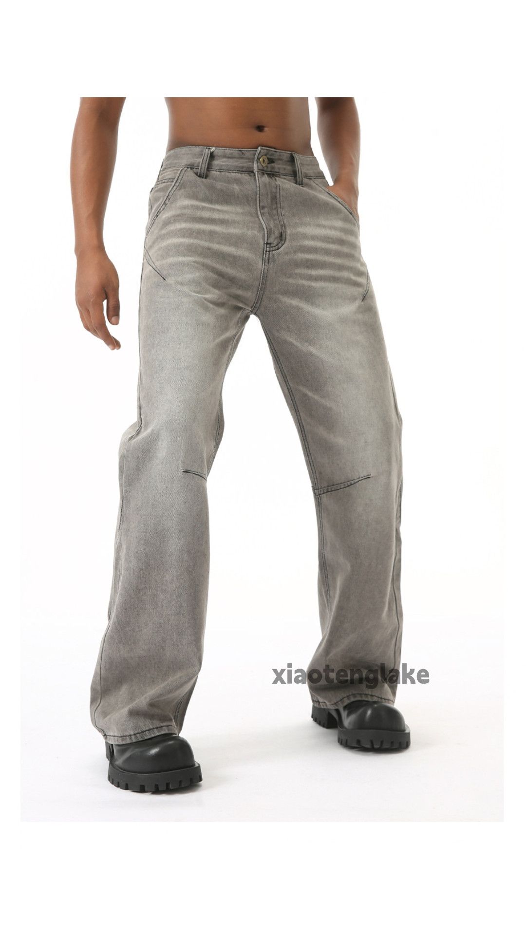 Jean × Vintage washed faded cleanfit yuppie bootcut flared y2k jeans Size US 30 / EU 46 - 4 Thumbnail