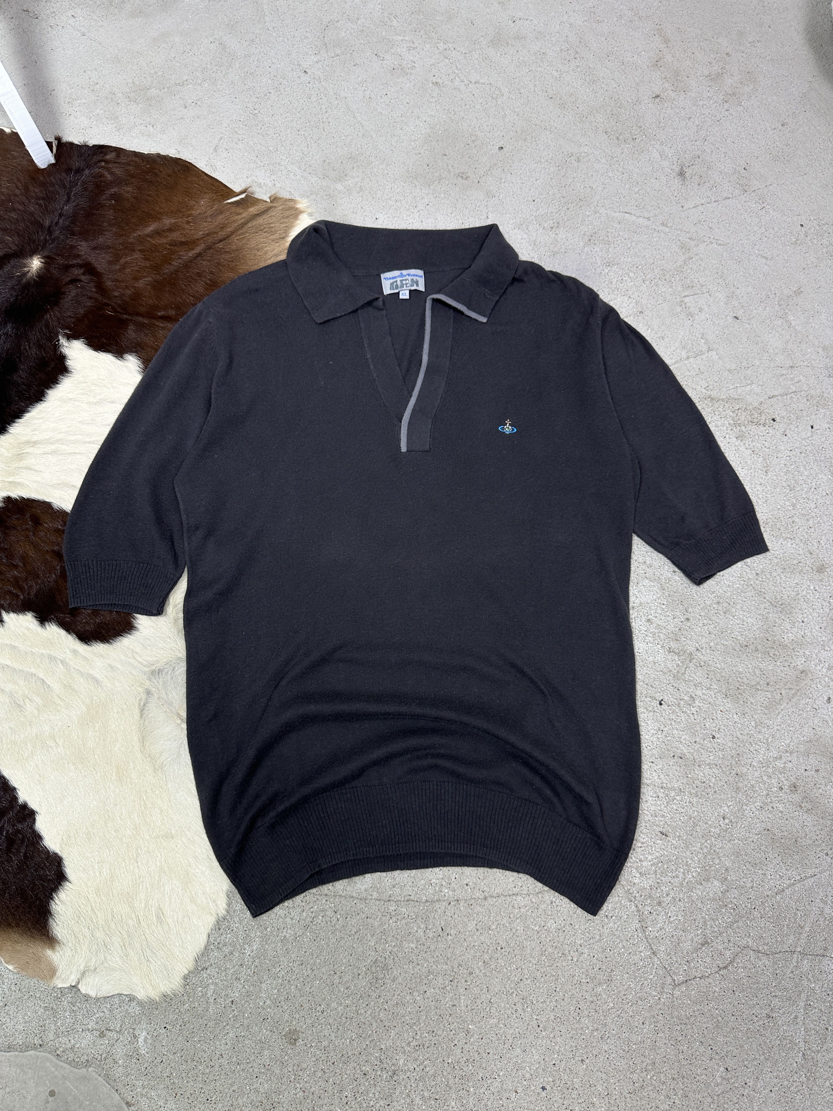 Vivienne Westwood Vintage Old Money Vivienne Westwood Sweater Polo T-shirt 00s Size XL / US 12-14 / IT 48-50 - 6 Thumbnail