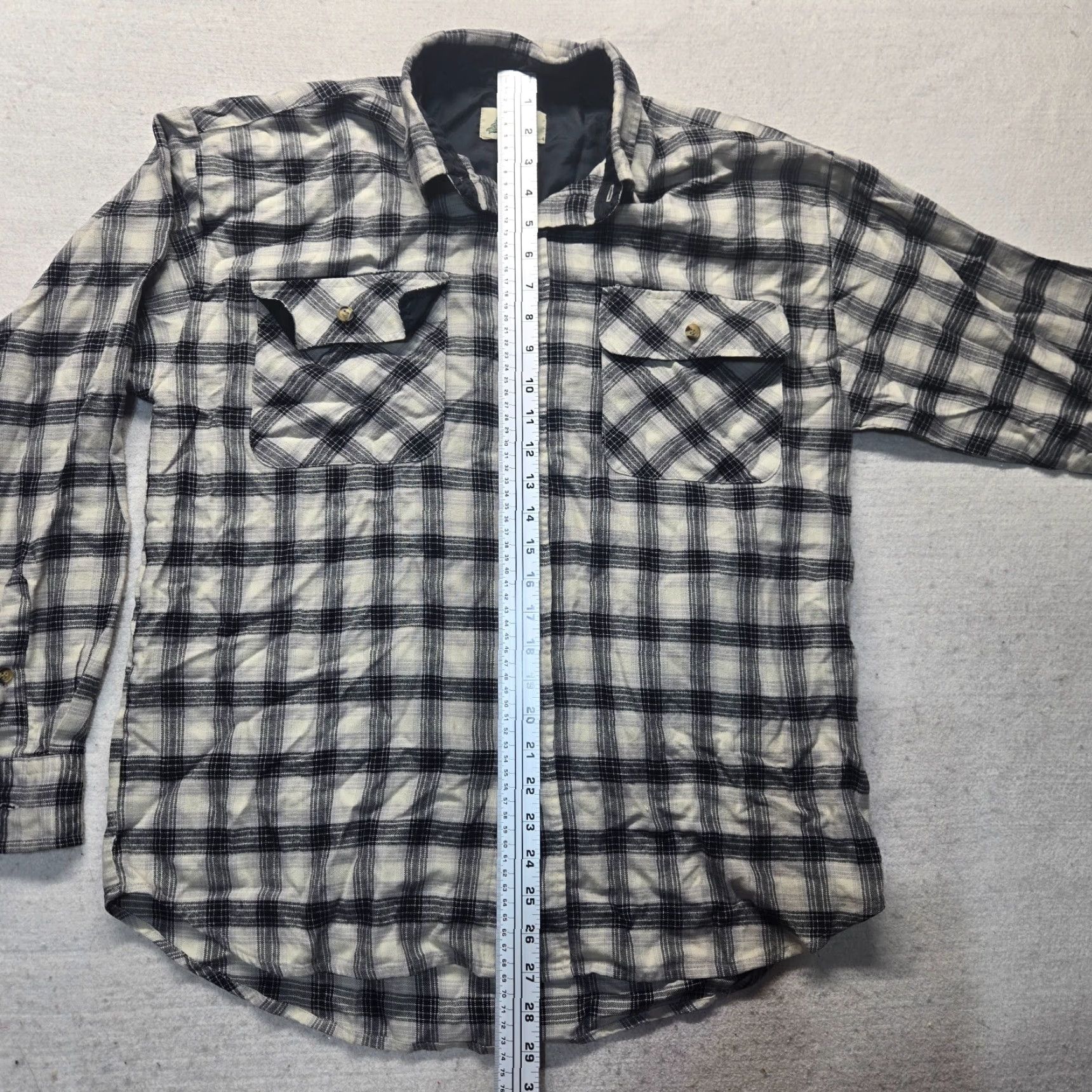 Vintage VINTAGE Timber Trail Plaid Button-Up Shirt Long Sleeve Adult Men Size XL Black Checkered Casual Outdoor Size US XL / EU 56 / 4 - 6 Thumbnail