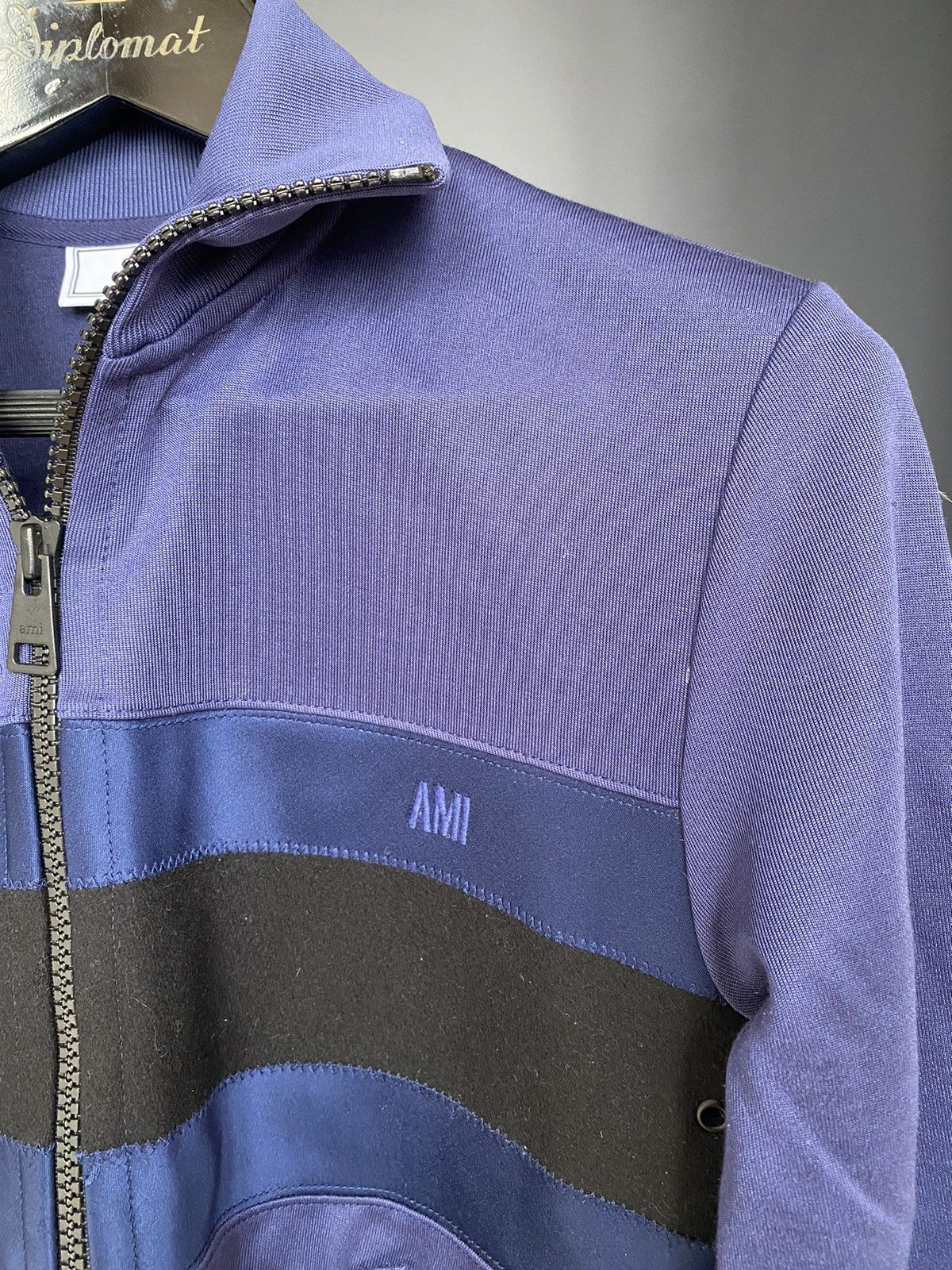 AMI AMI - Satin-Panelled Track Jacket - 2017 Size US XS / EU 42 / 0 - 10 Thumbnail