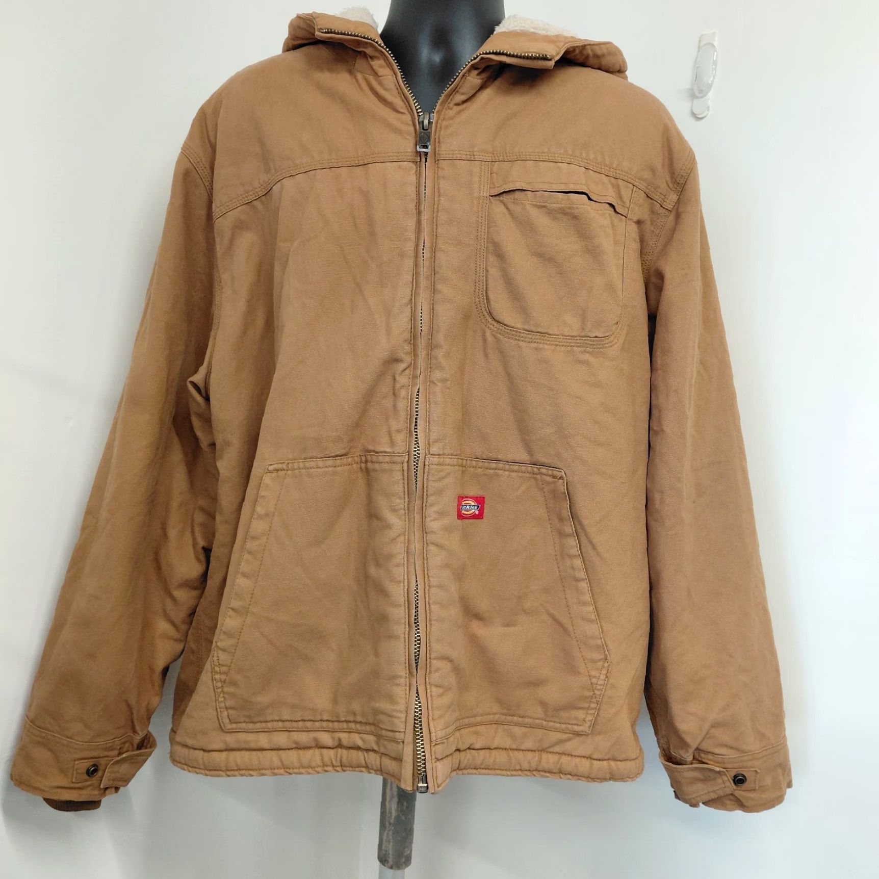 Dickies Dickies Jacket Men's XXL TALL Khaki Canvas Sherpa Lined Workwear Brown Read measurements in pics Read Size US XXL / EU 58 / 5 - 2 Thumbnail
