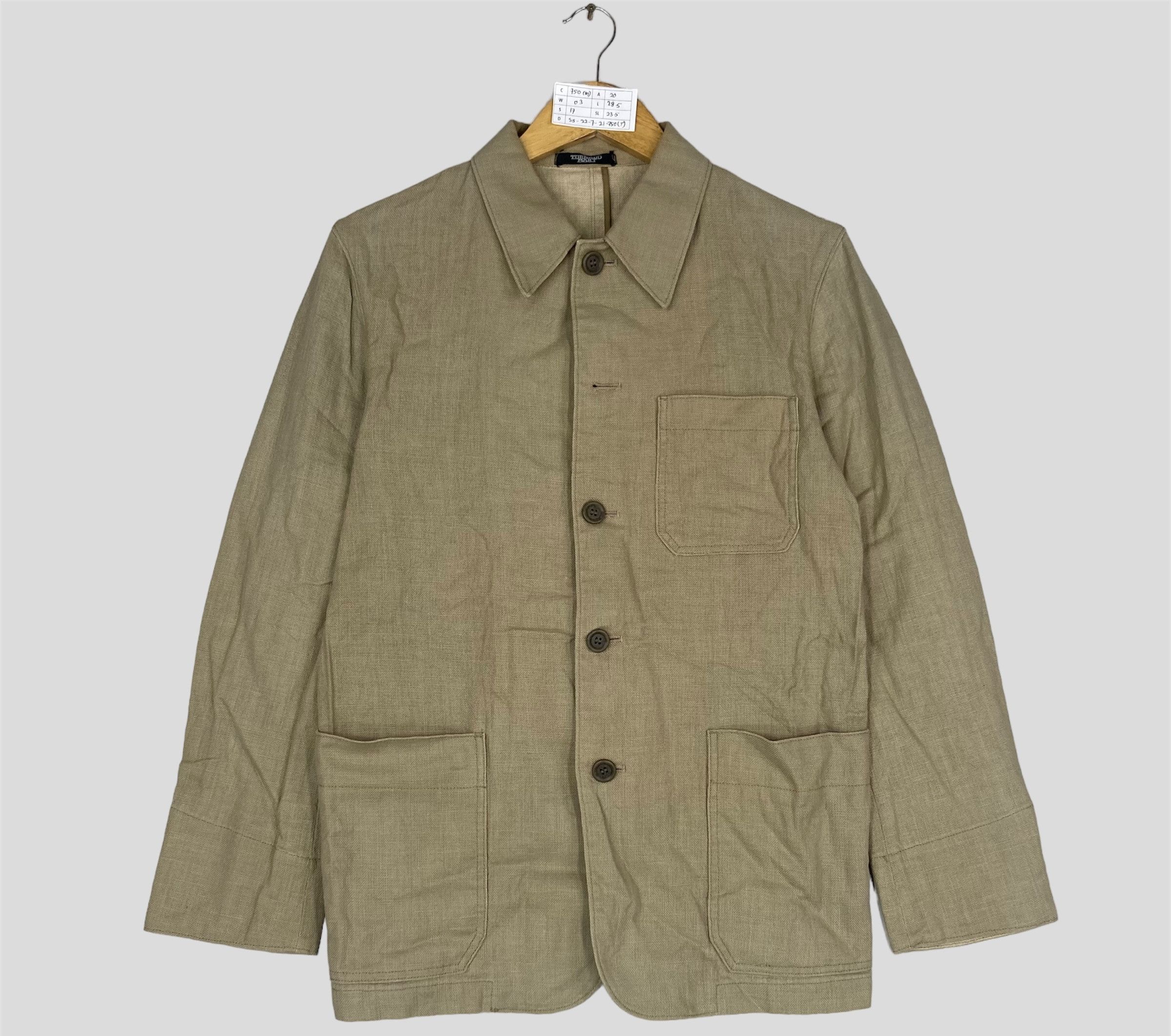 image of Tornado Mart Japan x Vintage 90's Tornado Mart Denim Chore Jacket Button Up in Brown (Size Medium)