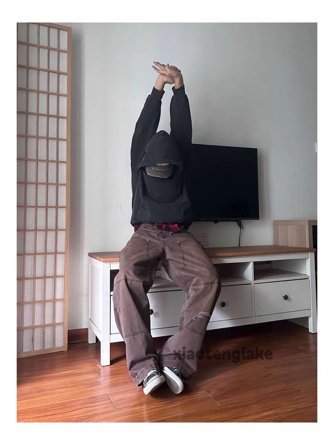 Vintage xtl vintage wide Leg loose hiphop carpenter cargo jeans Size US 28 / EU 44 - 2 Thumbnail