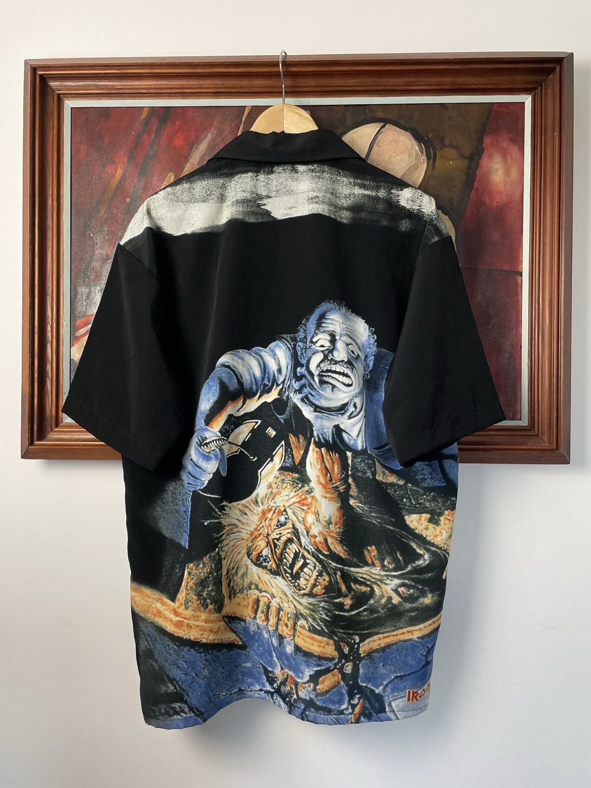 Band Tees Vintage 90s Iron Maiden Button Up Shirt Streetwear Band Rare Size US M / EU 48-50 / 2 - 2 Thumbnail