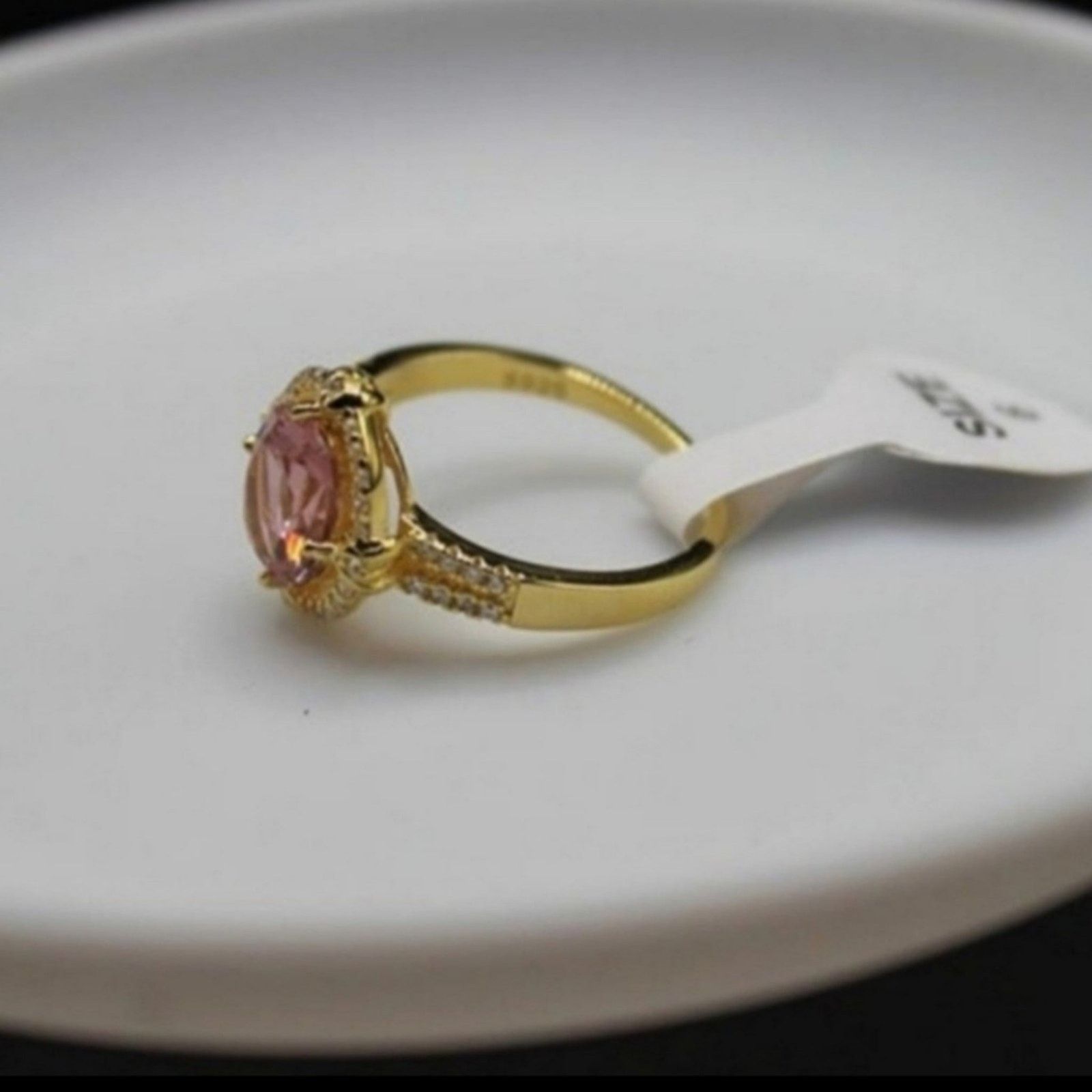 Other Pigeon Egg Ring 925 Sterling Silver18k Yellow Gold/Pink 8 Size ONE SIZE - 6 Thumbnail