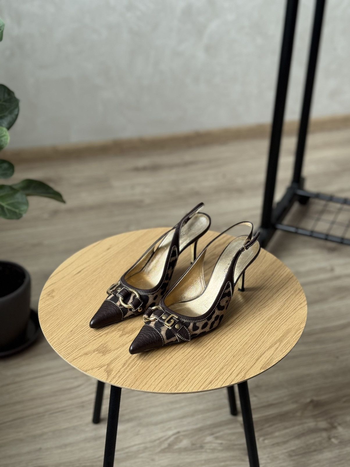 Vintage Y2K Dolce & Gabbana Leopard Print Heels