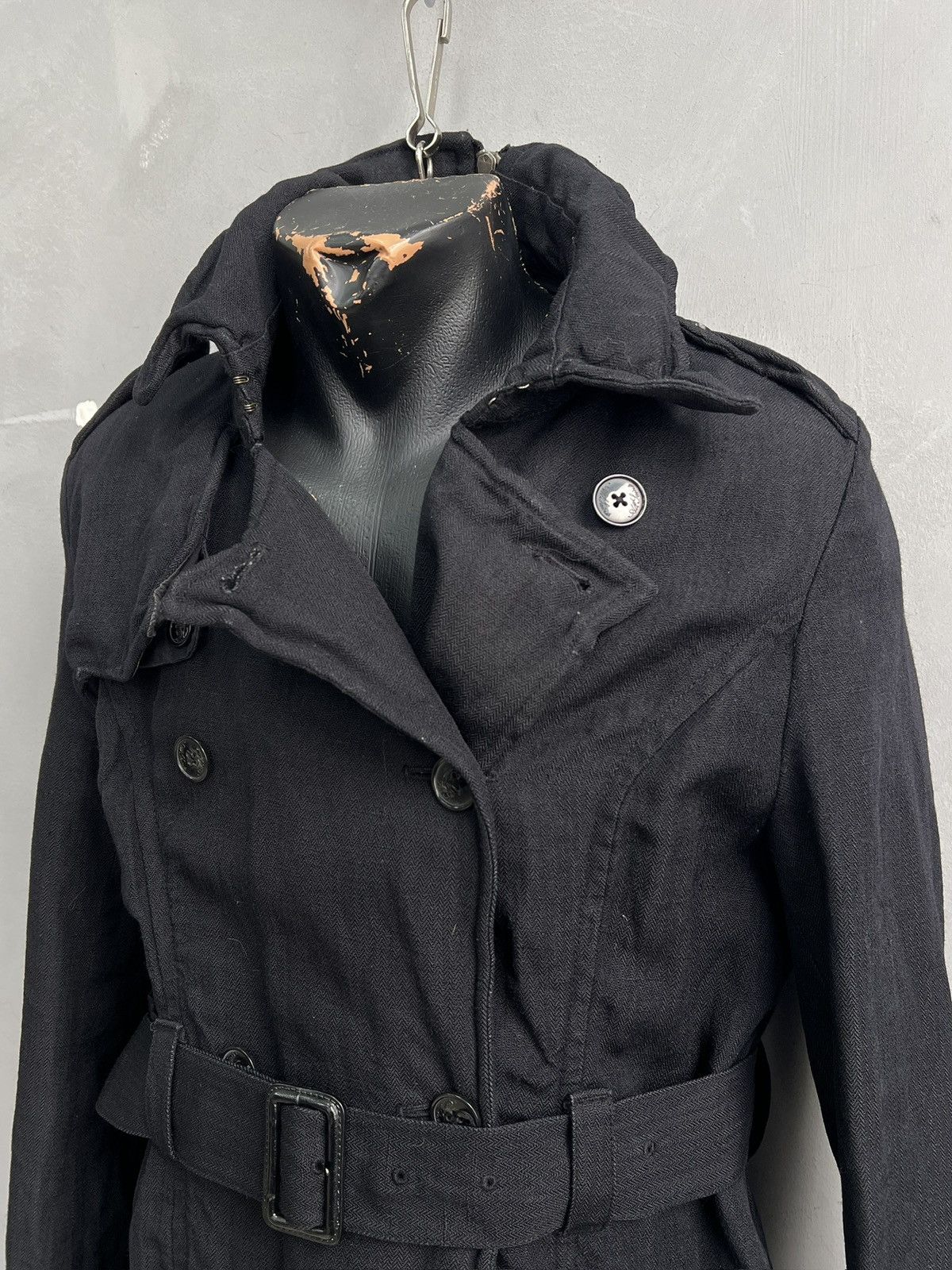 Allsaints Ann Demeulemeester style long coat black gothic style y2k Size US S / EU 44-46 / 1 - 3 Thumbnail