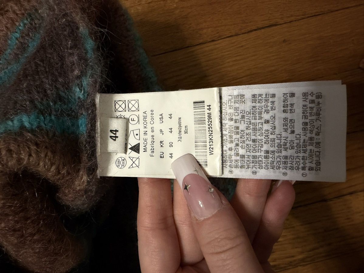 Wooyoungmi Wooyoungmi FW21 Mohair Cardigan Brown Turquoise Stripe Size US S / EU 44-46 / 1 - 5 Thumbnail