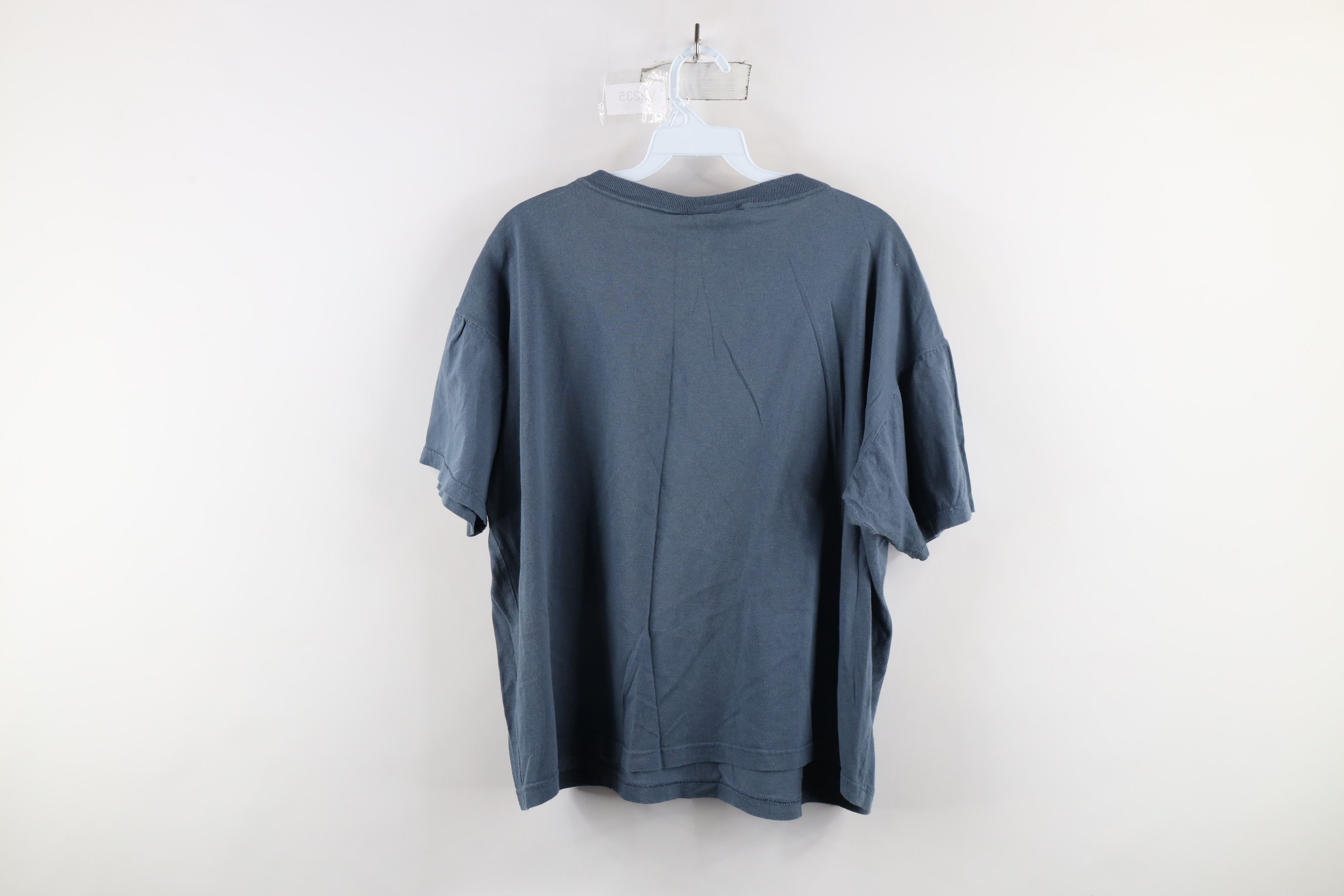 Vintage Vintage 90s Streetwear Blank Cropped Fit Pocket T-Shirt Size M / US 6-8 / IT 42-44 - 8 Thumbnail
