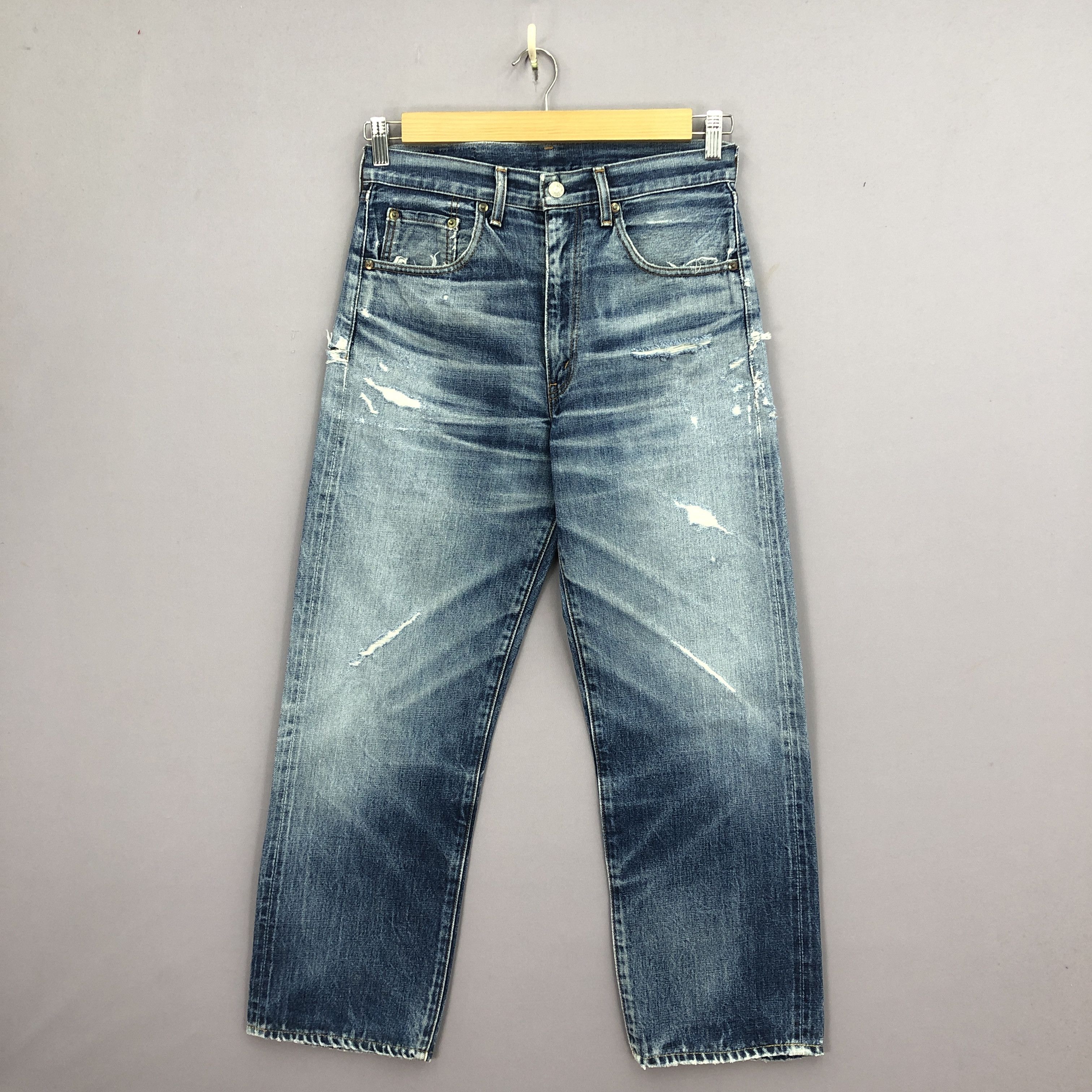 Levi's Vintage Levis 502xx Selvedge Jeans Levi's Distressed Denim Size US 30 / EU 46 - 1 Thumbnail