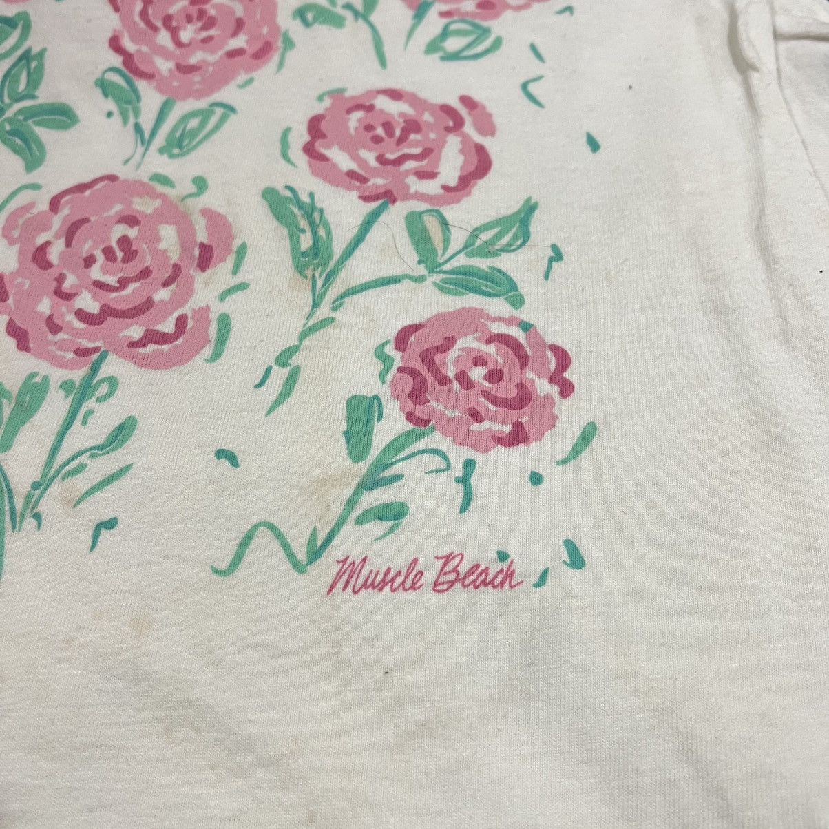 White's Boots 2.7 Muscle Beach flower vtg shirt USA Size US M / EU 48-50 / 2 - 5 Thumbnail