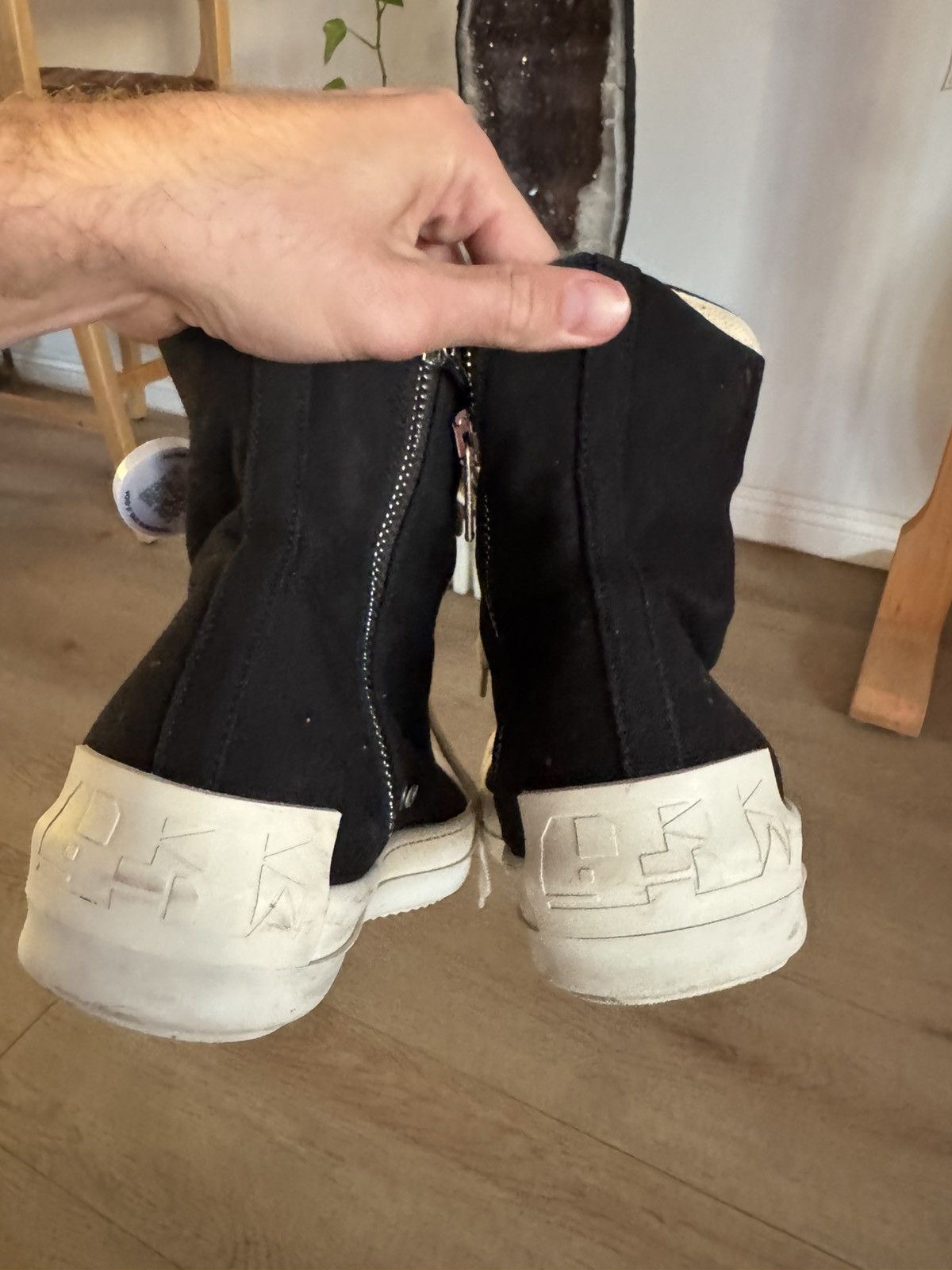Rick Owens Canvas Ramones High Size US 9 / EU 42 - 2 Thumbnail