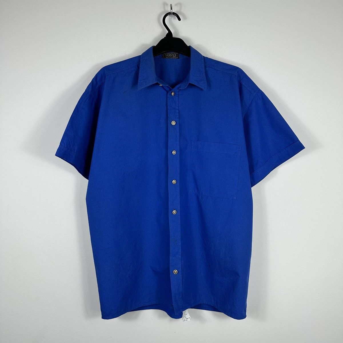 image of Versace V2 Shirt in Blue, Men's (Size XL)