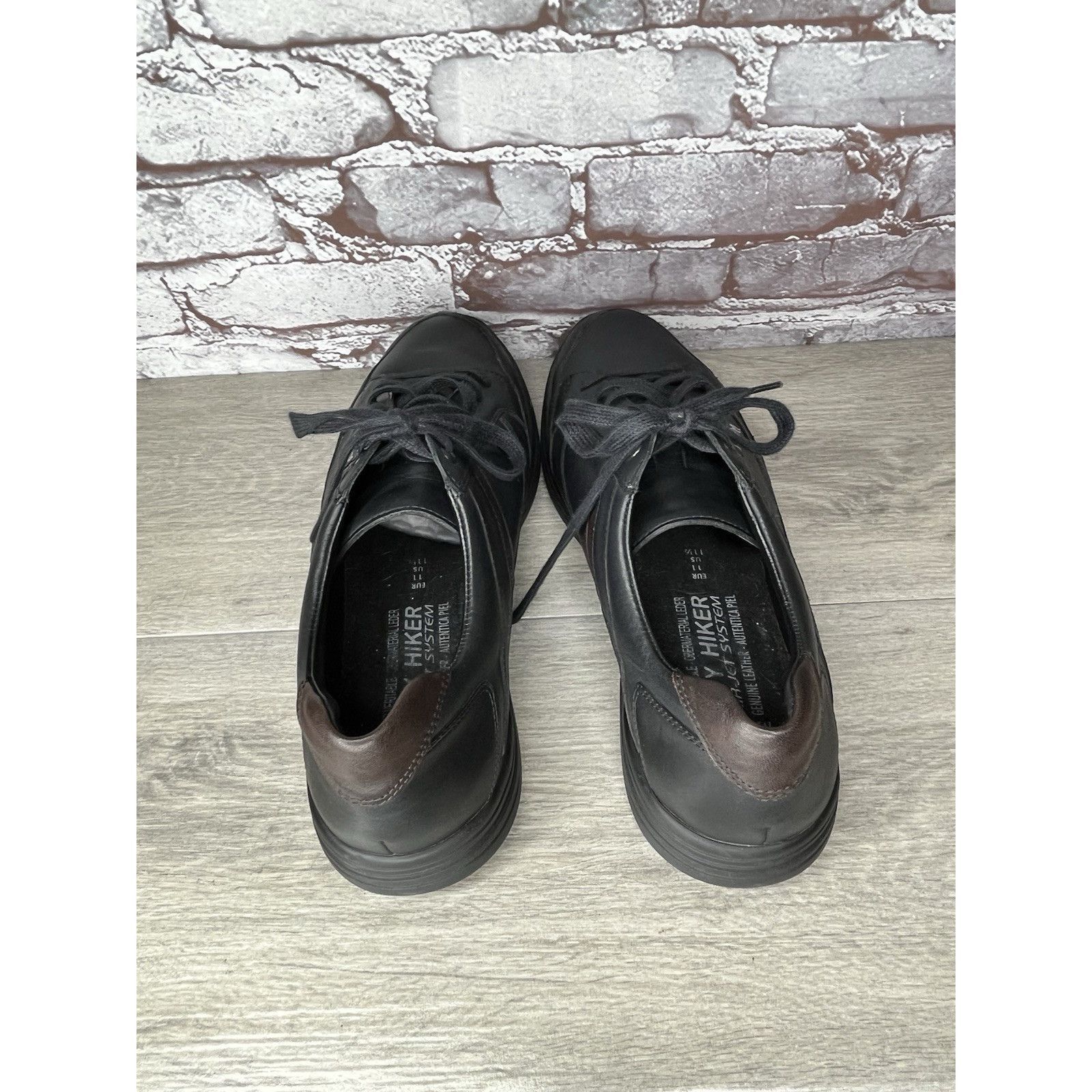 Mephisto MEPHISTO Frank GoWing Black Leather Lace Up Sneakers Shoes M Size US 11.5 / EU 44-45 - 6 Thumbnail