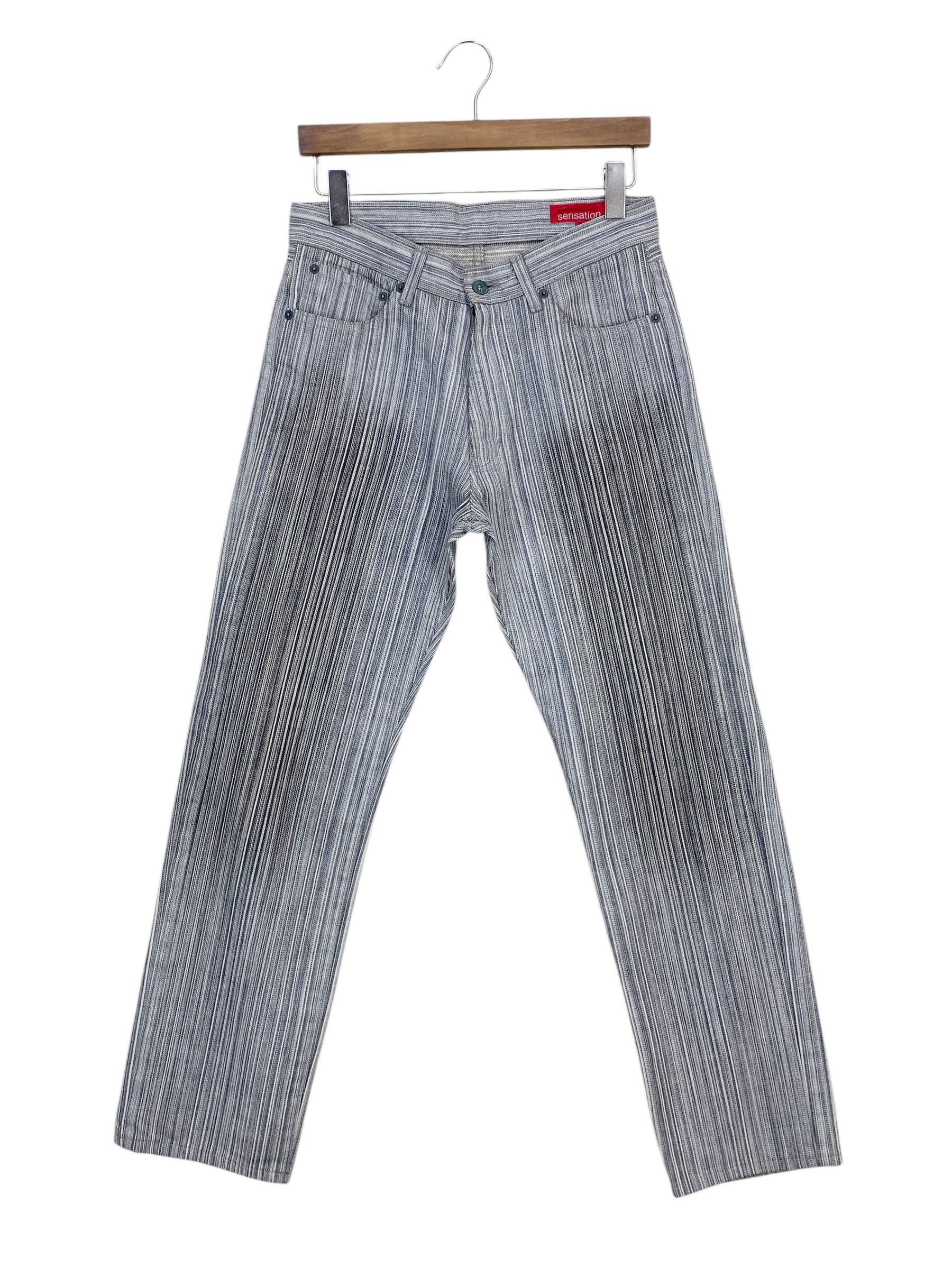 Japanese Brand Semantic Design Stripes Punk Denim Jeans Japanese Brand Size US 29 - 2 Thumbnail
