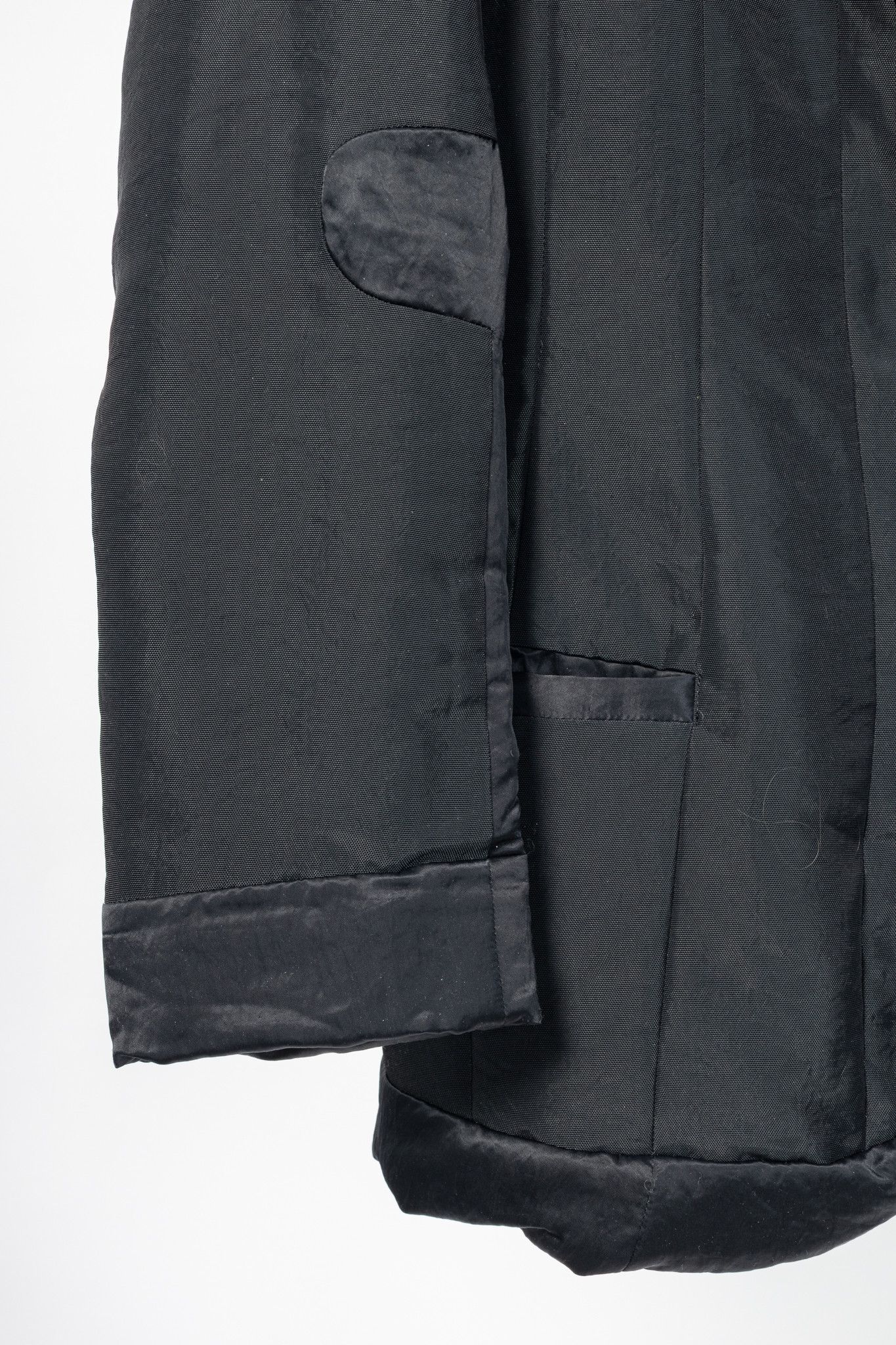Issey Miyake Issey Miyake AW95 Black Twill & Satin Padded Blazer Size S / US 4 / IT 40 - 6 Thumbnail