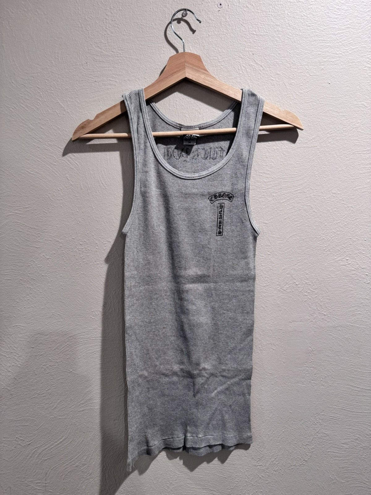Vintage 90’s Chrome Hearts Grey Cross Tank Top