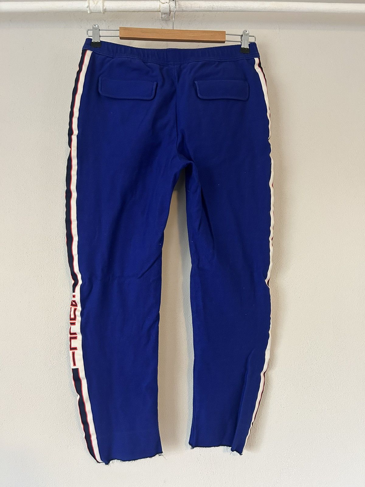 Gucci Blue Jersey Track Pants with Logo Stripes Size US 32 / EU 48 - 6 Thumbnail
