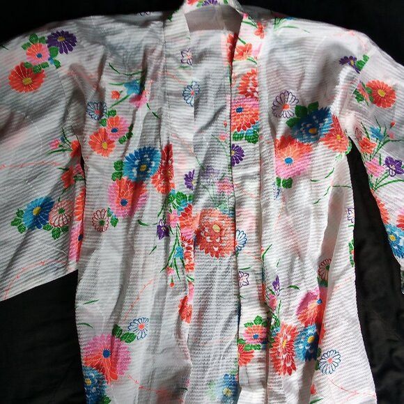 Vintage Vintage Neon Floral Robe Kimono Size M / US 6-8 / IT 42-44 - 1 Thumbnail