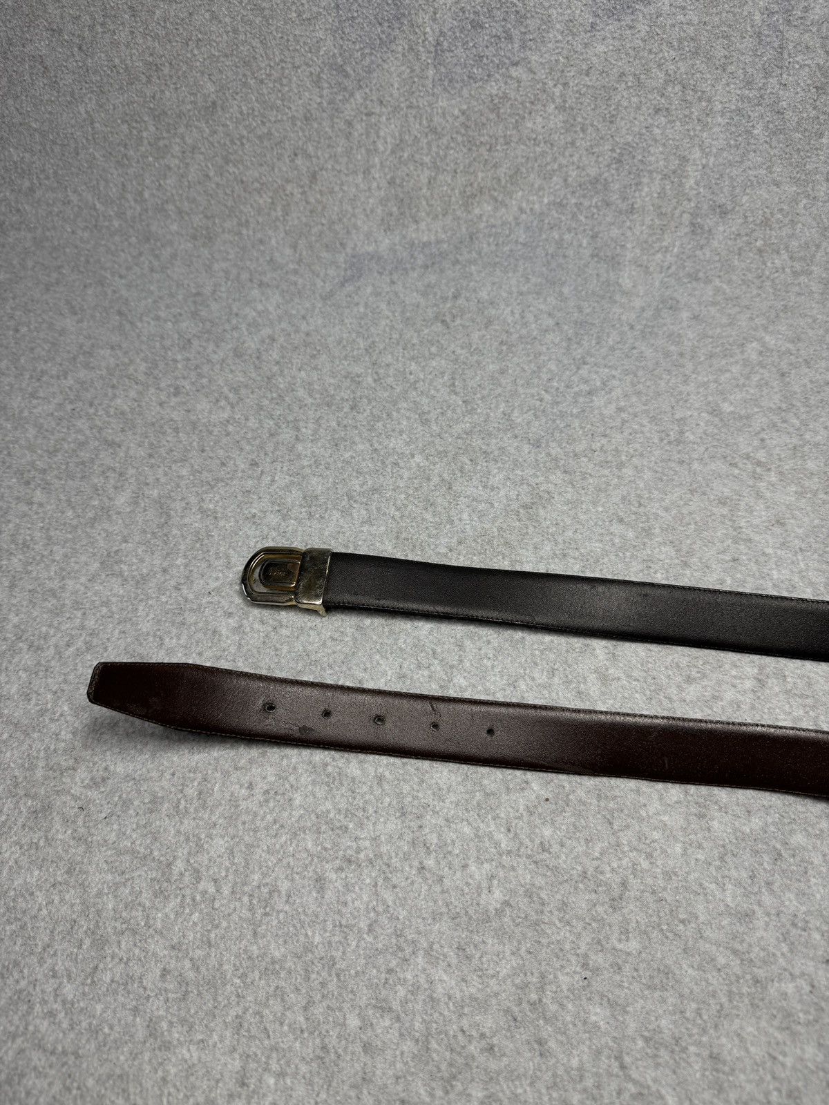 Dior Vintage Christian Dior Logo Buckle Black Leather Belt Unisex Size ONE SIZE - 8 Thumbnail