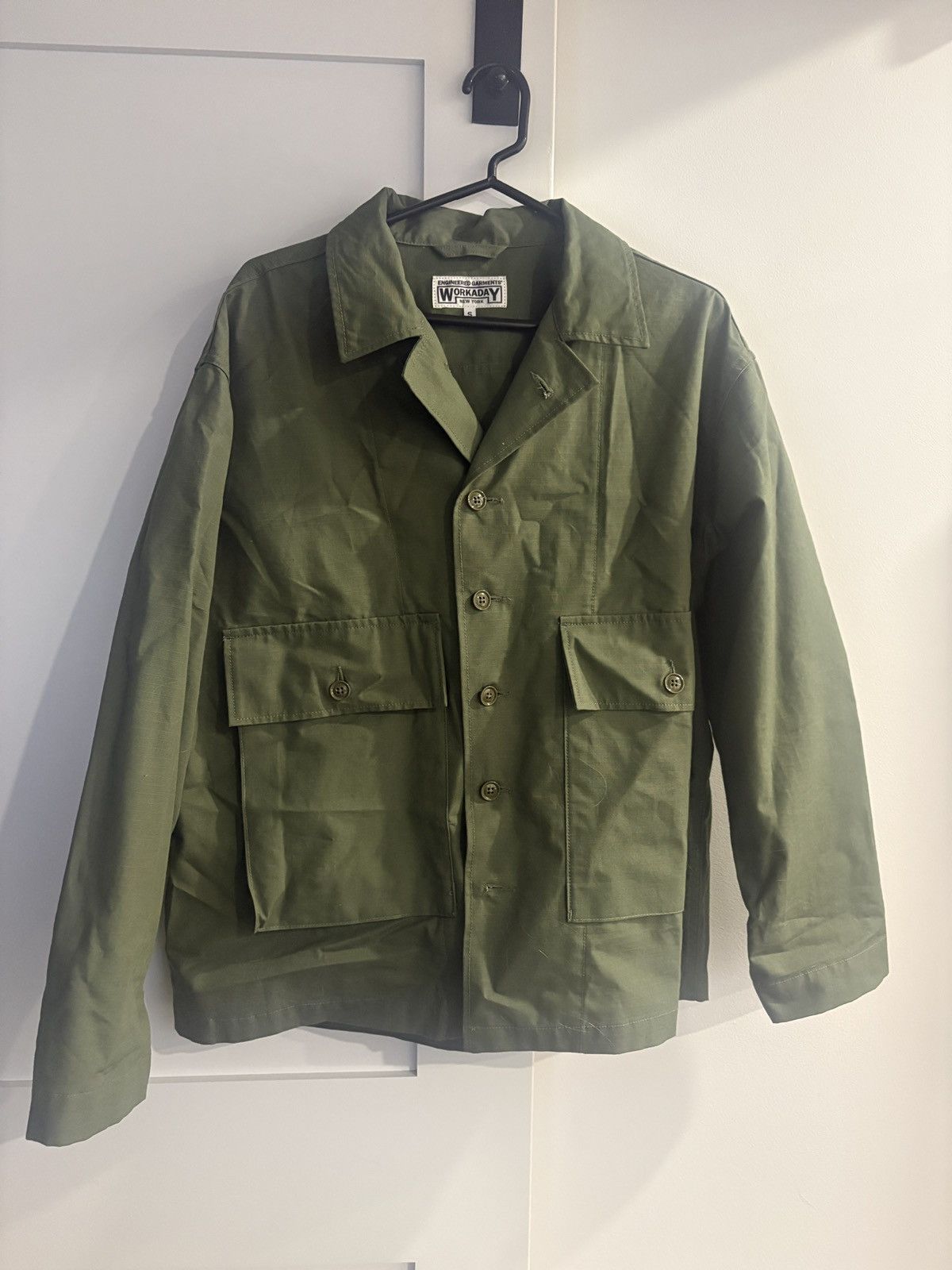 Engineered Garments Engineered Garments Workaday Olive Cotton Ripstop Size US S / EU 44-46 / 1 - 3 Thumbnail