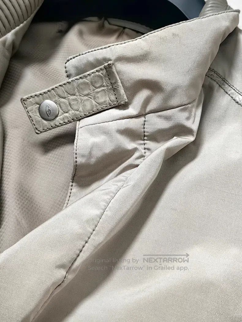 Brioni Brioni Crocodile leather patchwork wool and silk coat Size US L / EU 52-54 / 3 - 6 Thumbnail