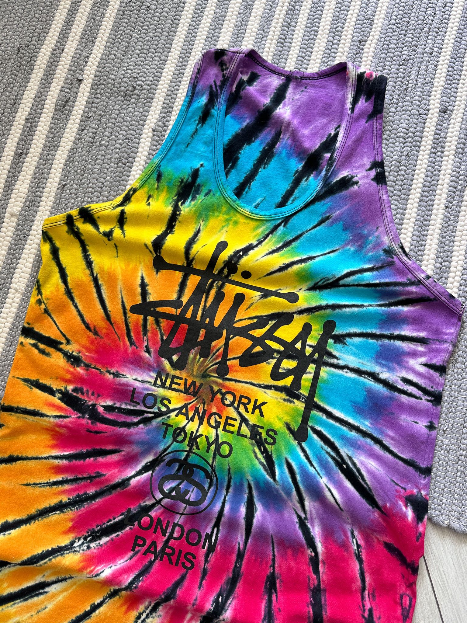 Stussy Vintage Stussy Tie Dye Tank Top Size US S / EU 44-46 / 1 - 3 Thumbnail