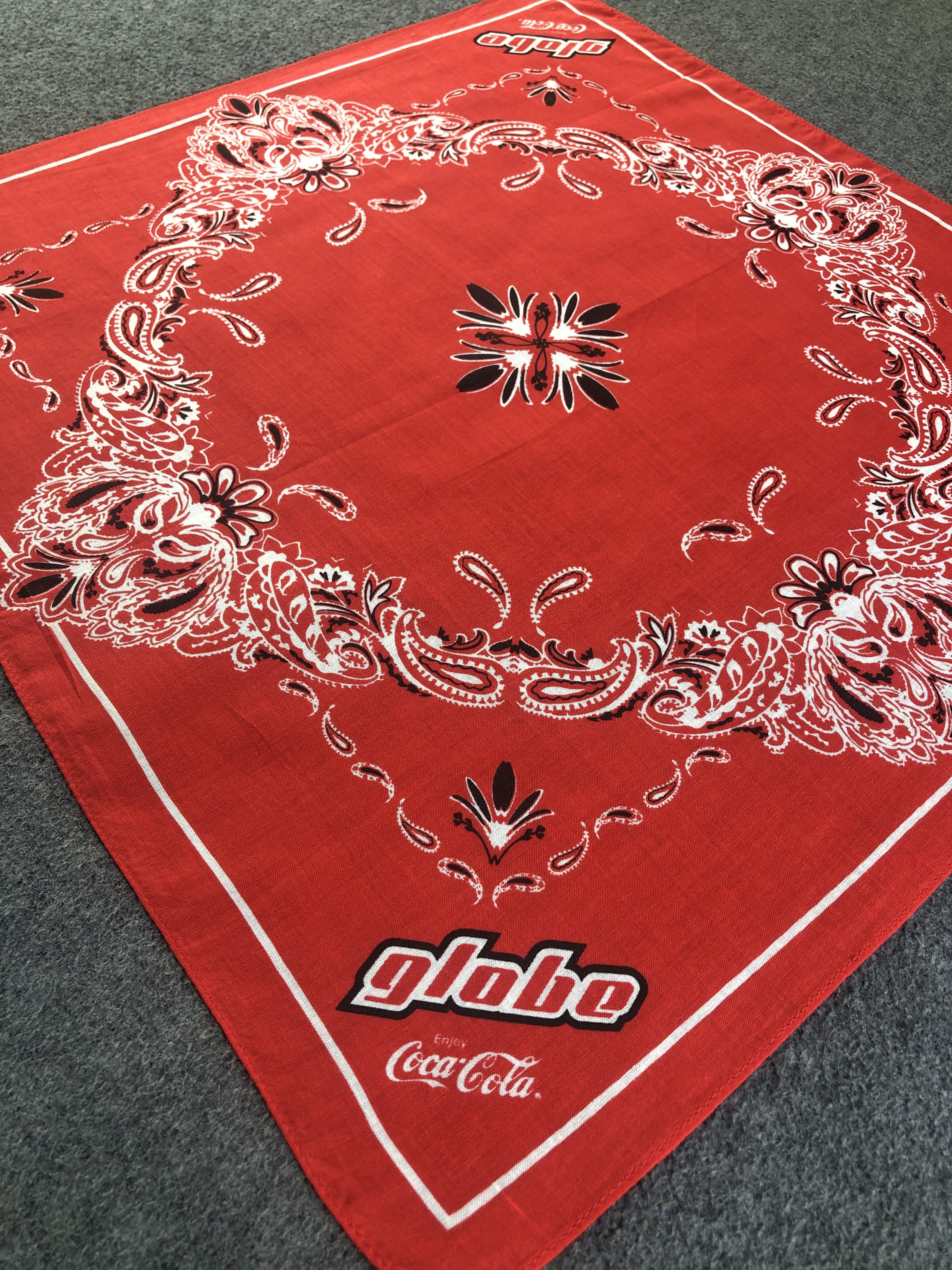 Coca Cola Coca Cola Paislee Handkerchief / Bandana / Neckerchief C449 Size ONE SIZE - 4 Thumbnail