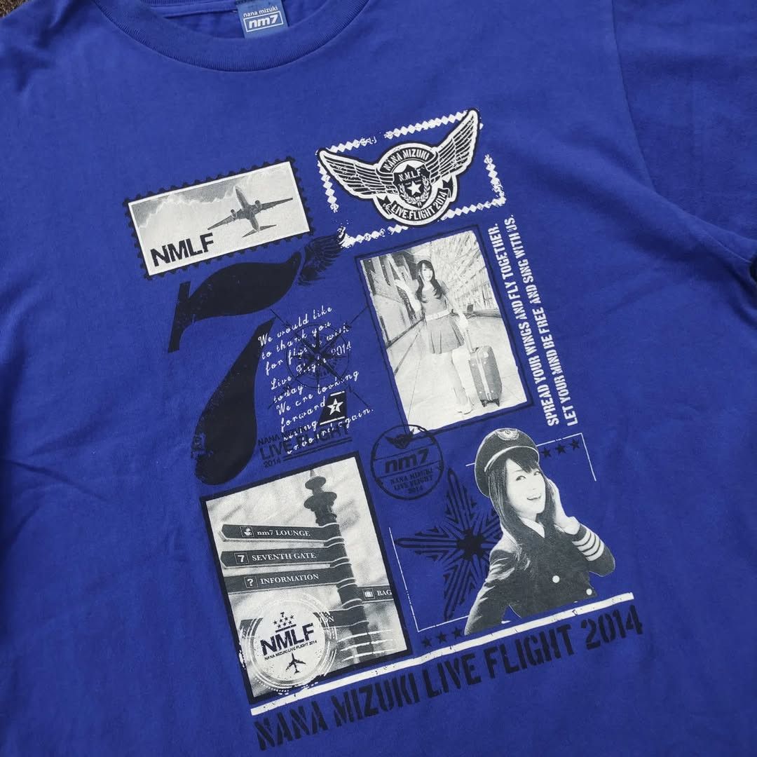Band Tees Nana Mizuki Live Flight 2014 Tee Size US L / EU 52-54 / 3 - 2 Thumbnail
