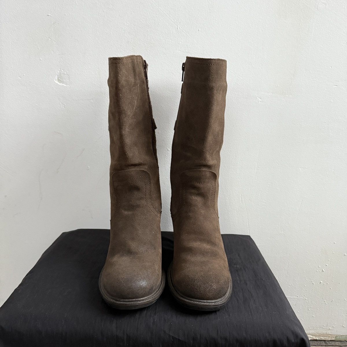 Vintage Vintage Italy Heel Suede Boots Size US 5 / IT 35 - 4 Thumbnail