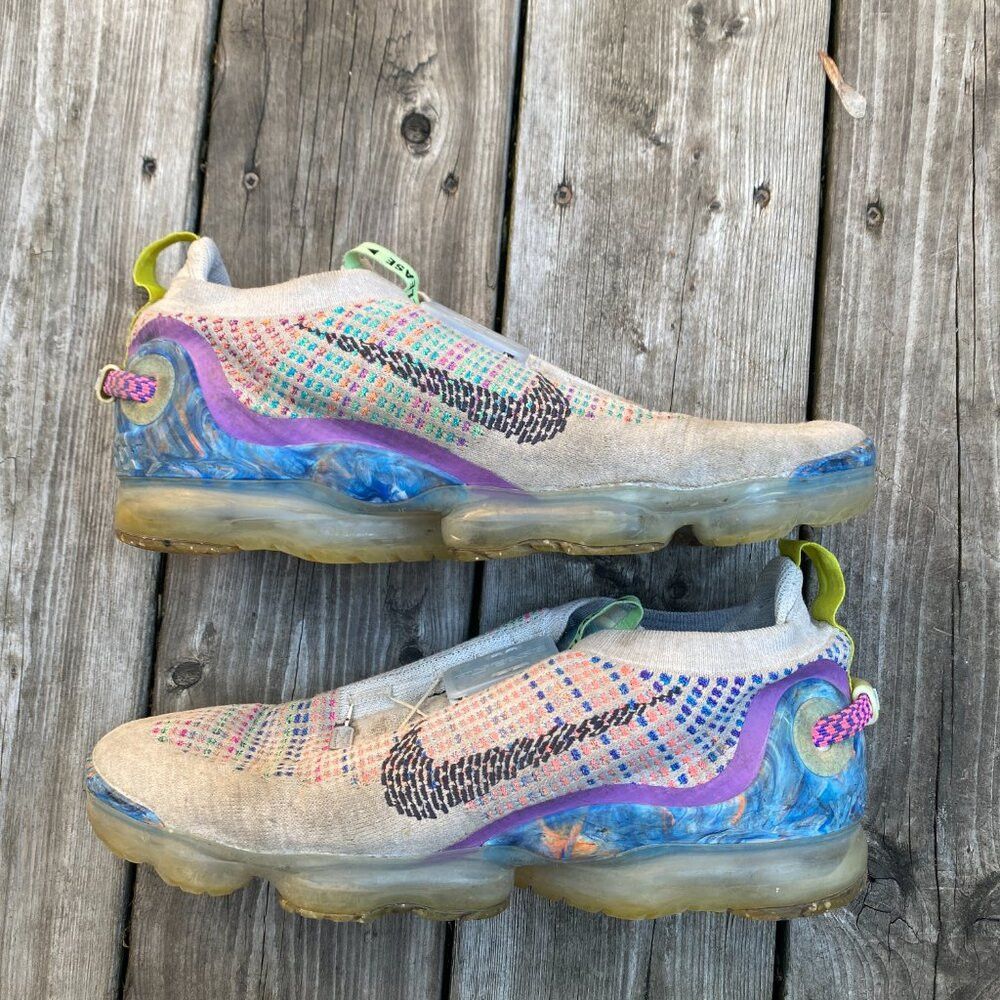 Nike Nike Air Vapormax 2020 Pure Platinum Self Lace Shoes Size 1 Size US 12 / EU 45 - 3 Thumbnail