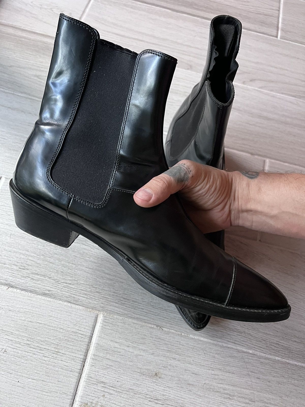 Berluti × Haider Ackermann Berluti Keith boots black Size US 10.5 / EU 43-44 - 17 Thumbnail