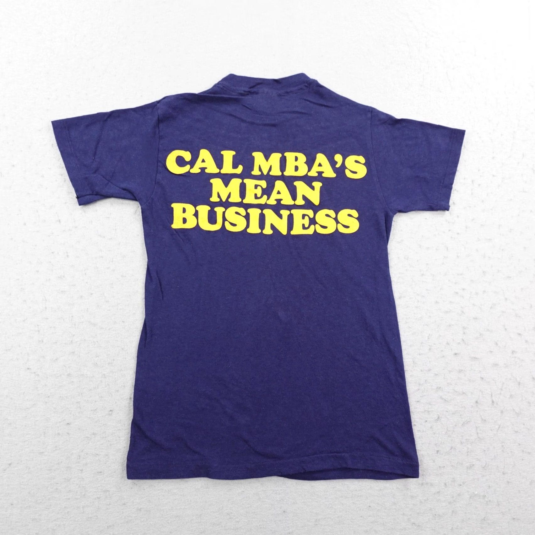 Hanes VINTAGE UC Berkeley Shirt Mens Small Blue MBA Cal Graduate School Business 80s Size US S / EU 44-46 / 1 - 6 Thumbnail