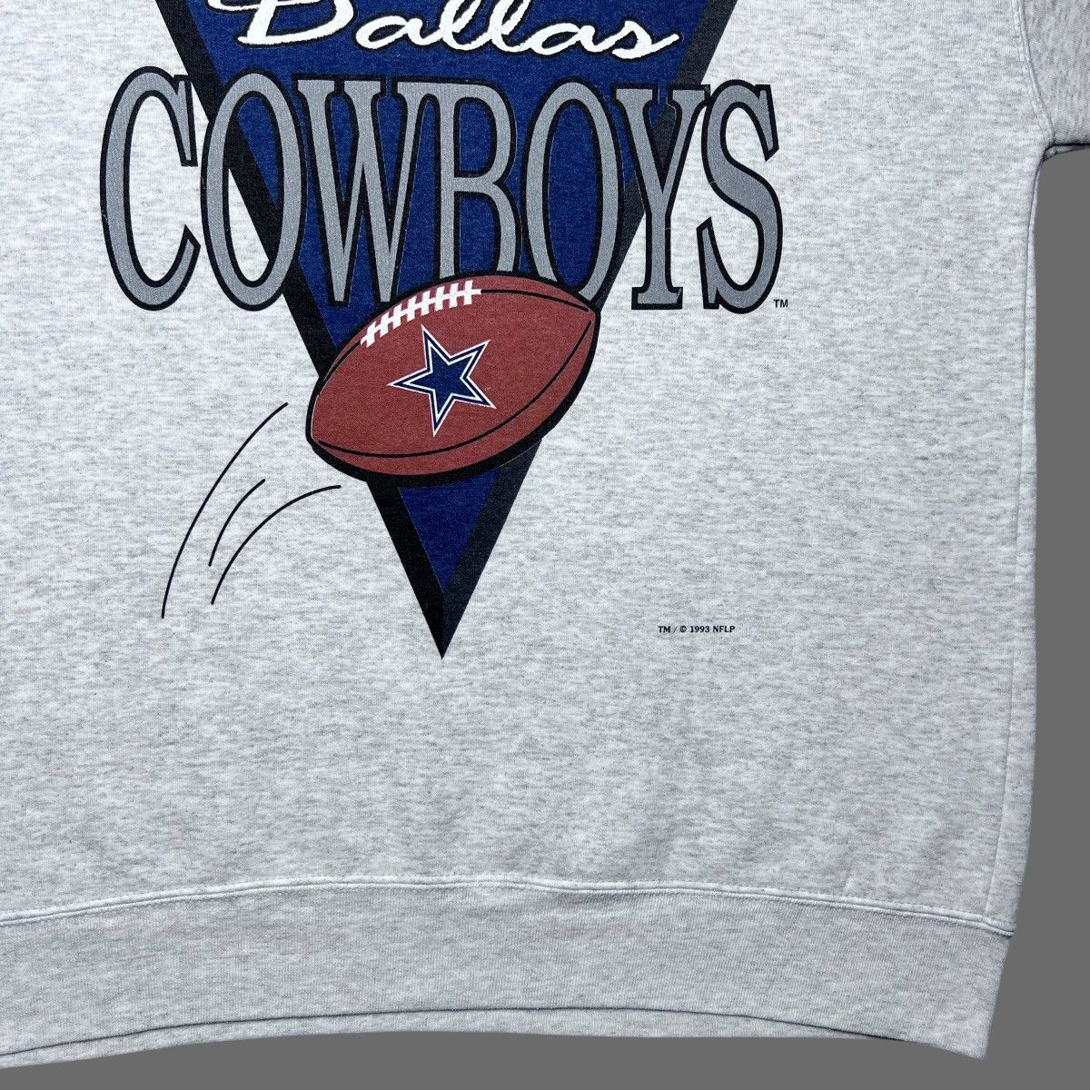 NFL × Vintage 1993 NFL Dallas Cowboys Spell Out 3D Football Sweatshirt Size US XL / EU 56 / 4 - 5 Thumbnail