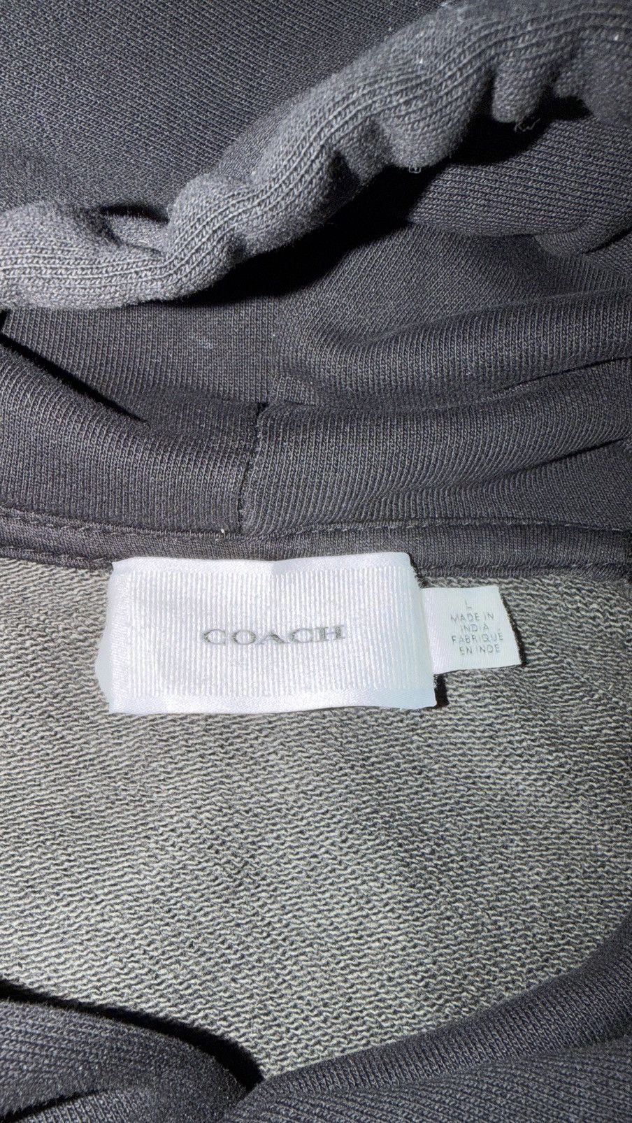 Coach Coach Black and grey Logo Hoodie Size US M / EU 48-50 / 2 - 7 Thumbnail