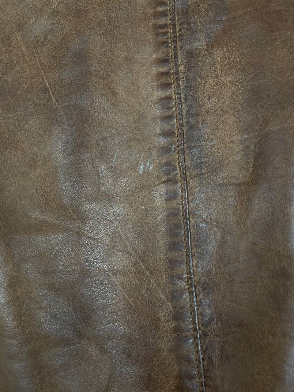 Milestone Milestone Vintage Men Leather Jacket Brown Zip Up Size US XL / EU 56 / 4 - 10 Thumbnail