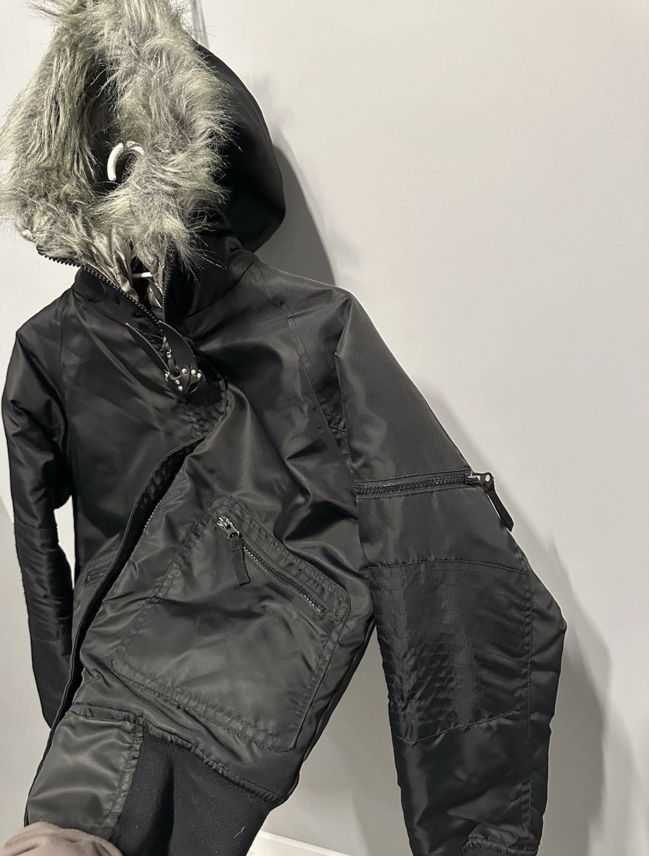 Hysteric Glamour Vintage Avant Garde Japanese Hysteric Style Boomber Fur Y2K Size S / US 4 / IT 40 - 8 Thumbnail
