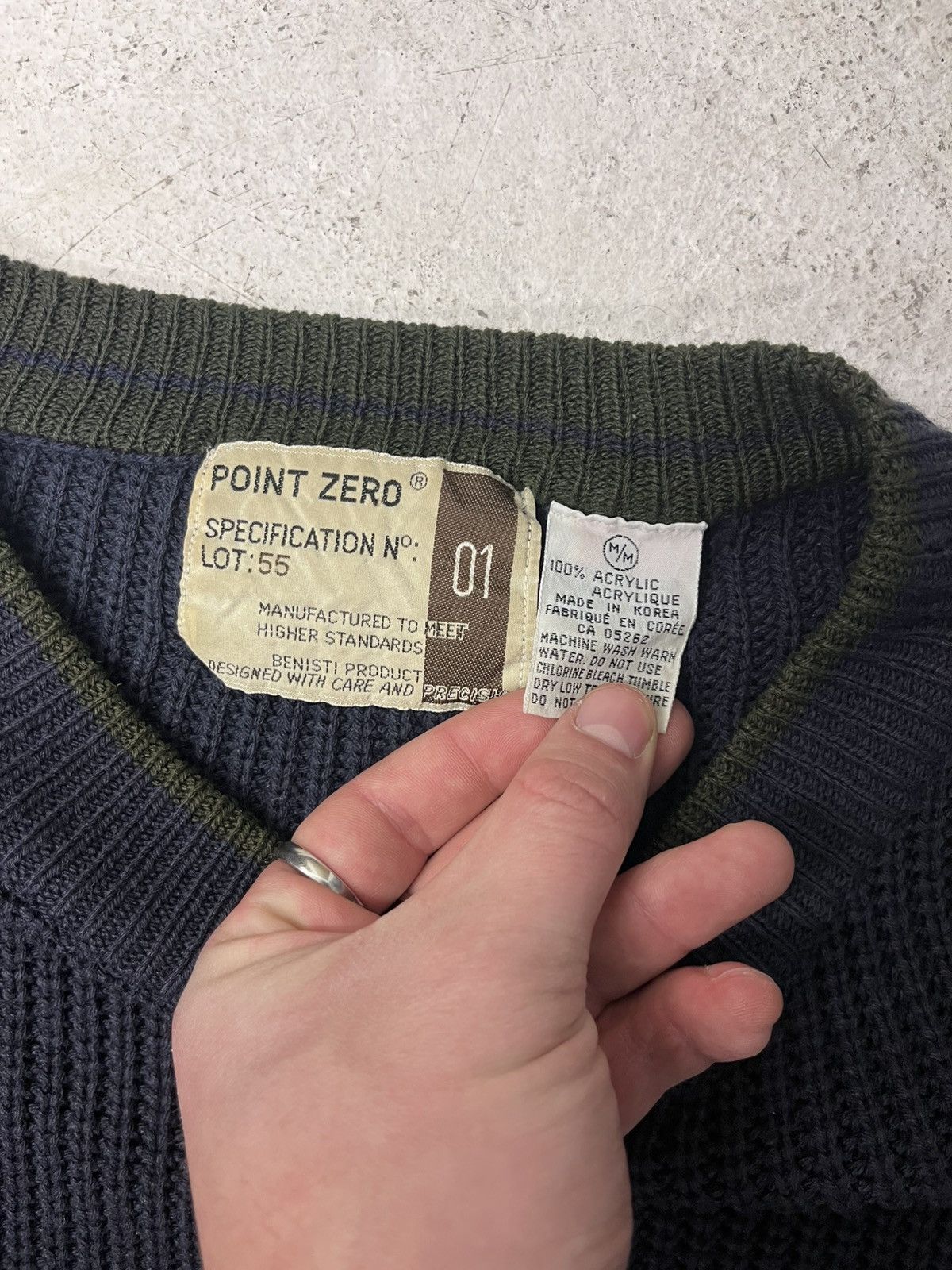 Point Zero Vintage point zero purple knit sweater Size US M / EU 48-50 / 2 - 3 Thumbnail