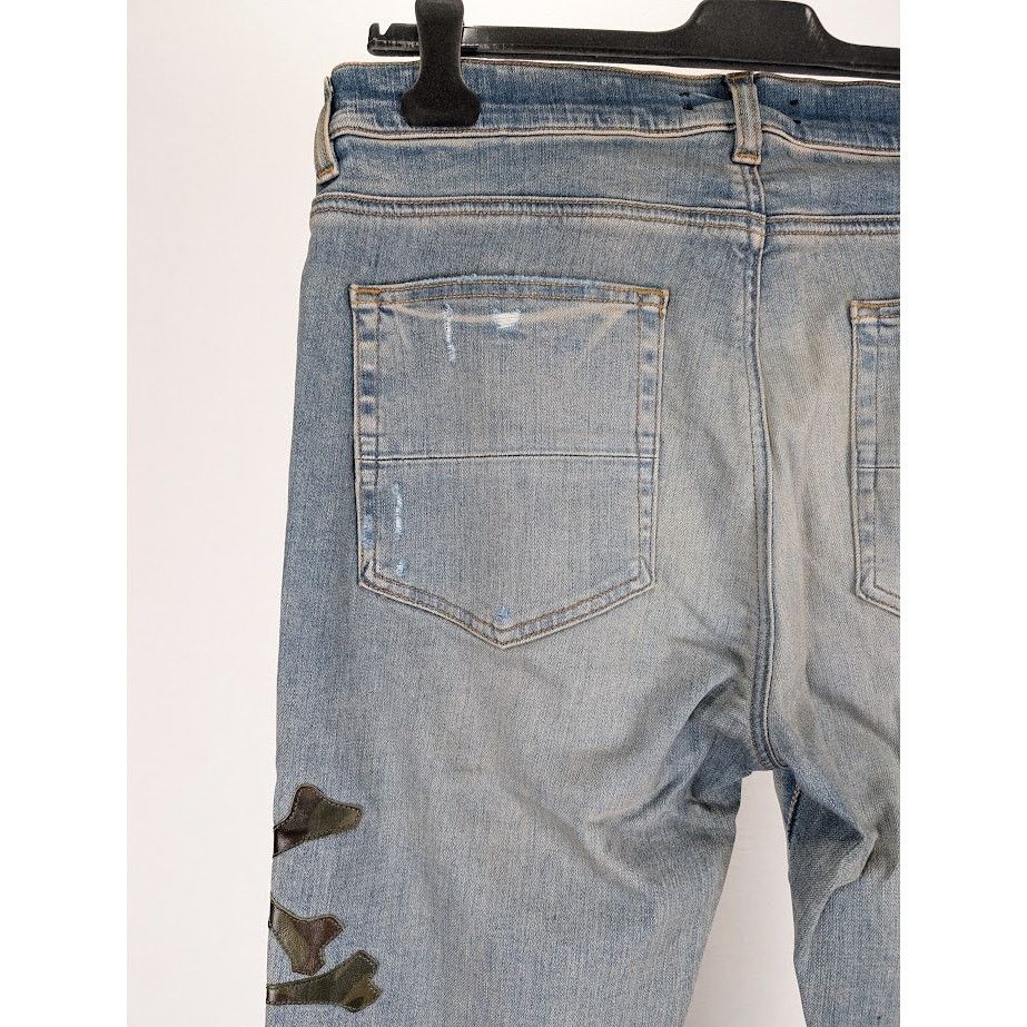 Amiri o1rshd1 Q:2 / Camo Bones Jeans in Clay Indigo Size US 36 / EU 52 - 16 Thumbnail
