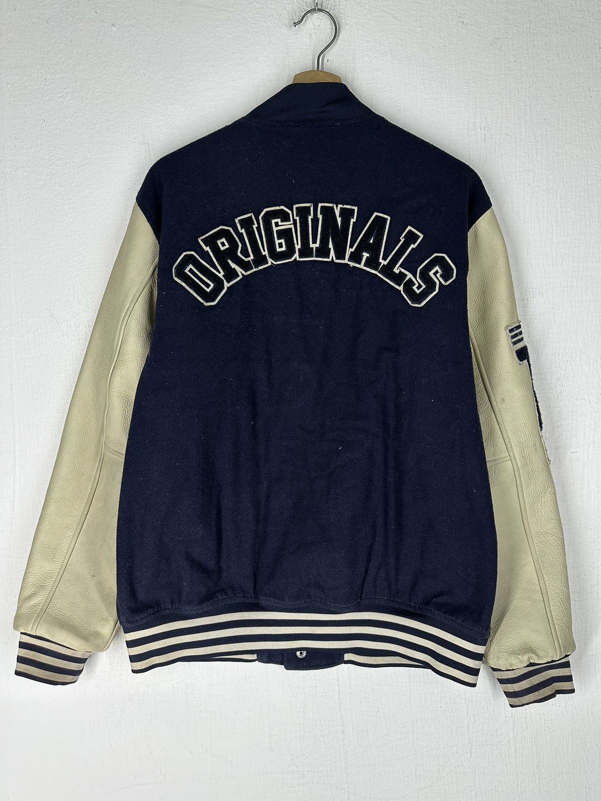 Adidas Adidas Varsity Wool/Leather Varsity Jacket Size US L / EU 52-54 / 3 - 8 Thumbnail