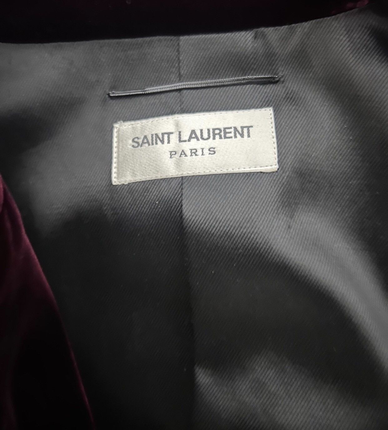 Saint Laurent Paris × Yves Saint Laurent Saint Laurent slp16FW Wine Red Velvet Star Moon Jacket2412- Size US M / EU 48-50 / 2 - 6 Thumbnail