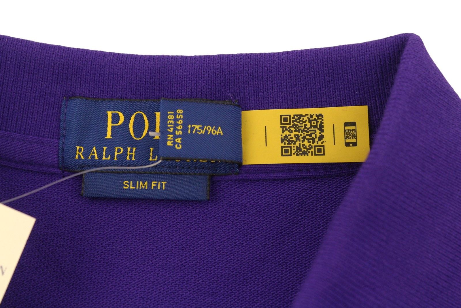 Ralph Lauren SLIM FIT M Purple Cotton Embroidered Logo 87878 Size US M / EU 48-50 / 2 - 8 Thumbnail