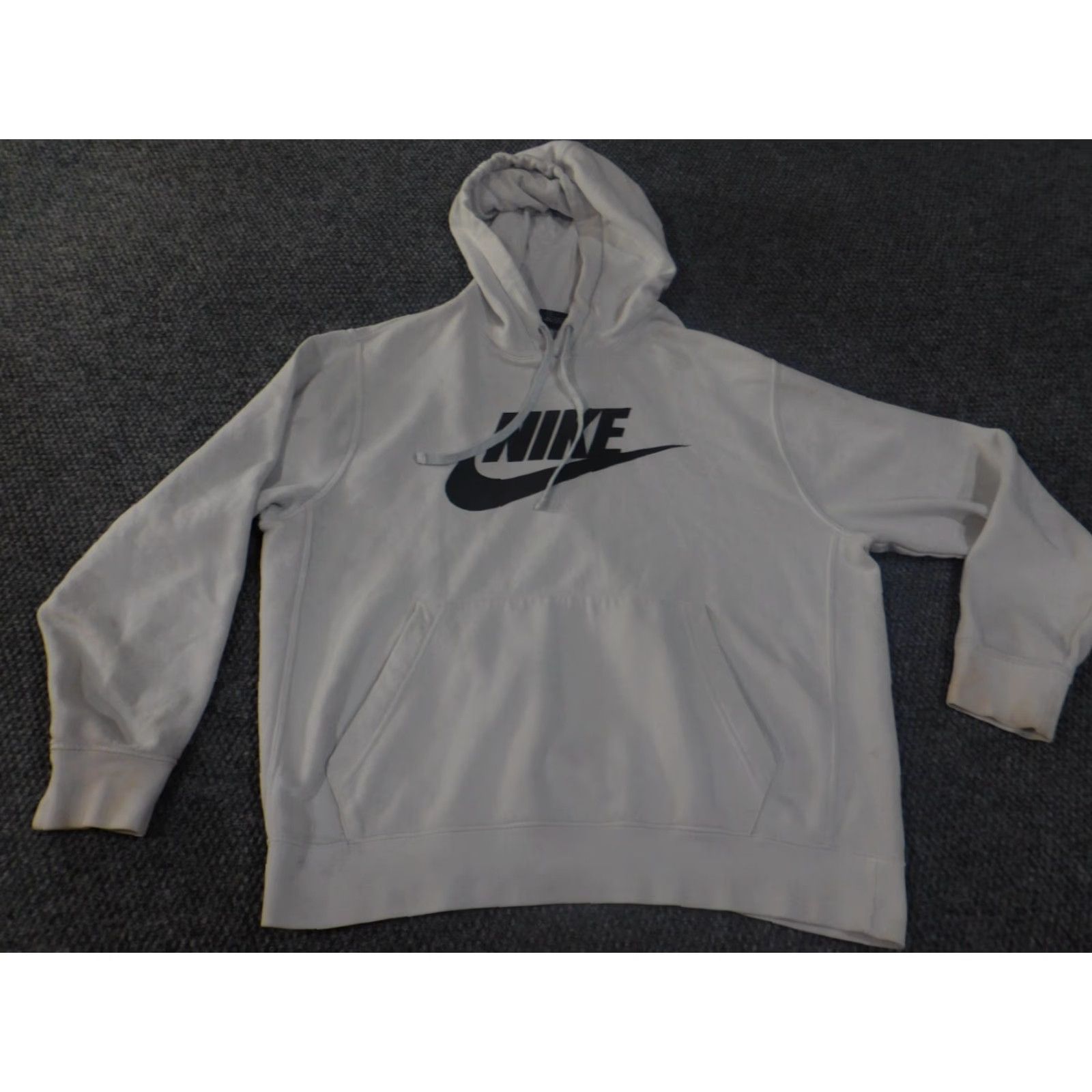 Nike Nike Hoodie Mens Large White Pullover Logo Retro Hooded Stretch Swoosh Walking Size US L / EU 52-54 / 3 - 4 Thumbnail