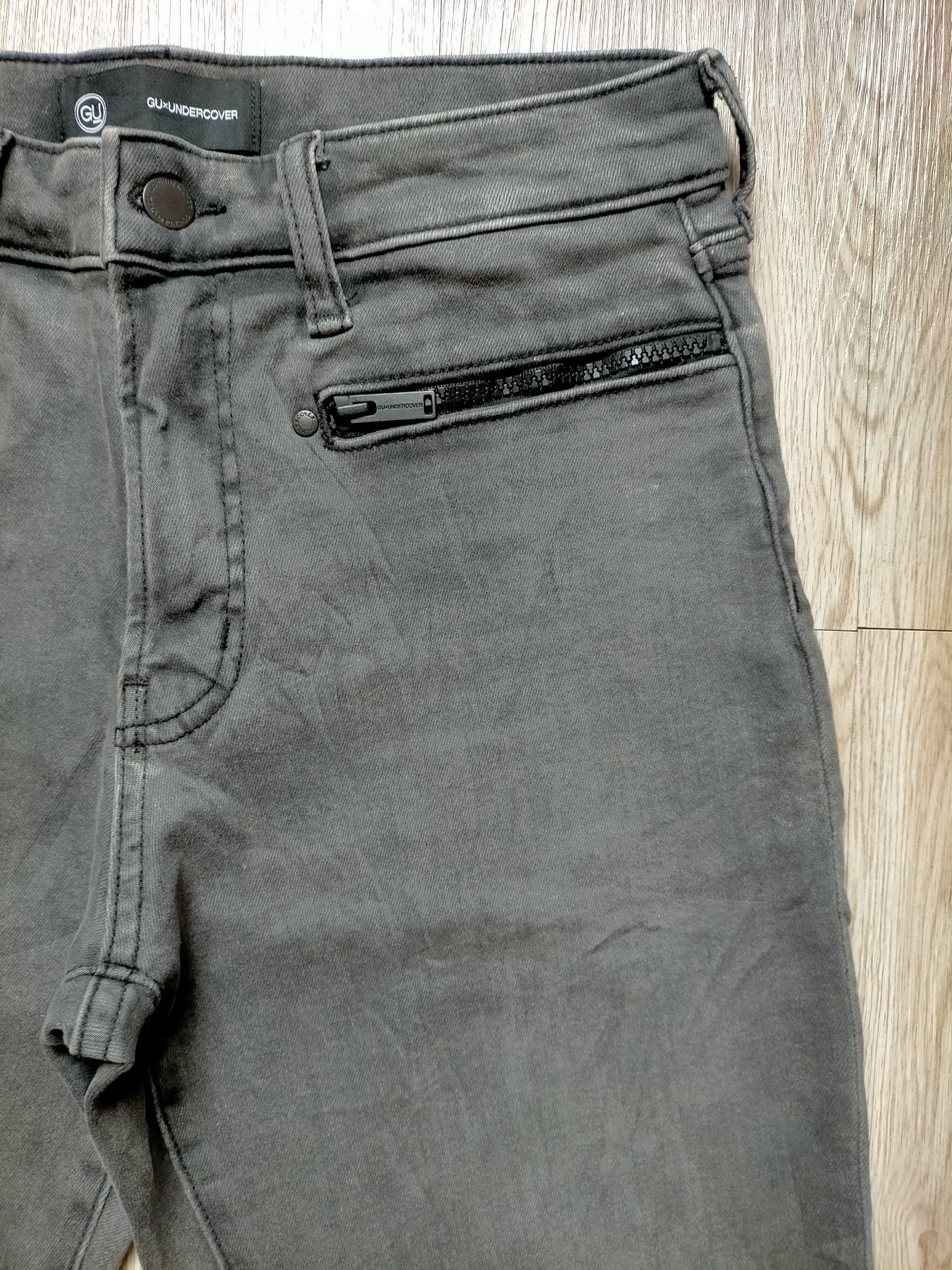 GU × Undercover Gu x Undercover Stretch Black Denim Size US 29 - 5 Thumbnail