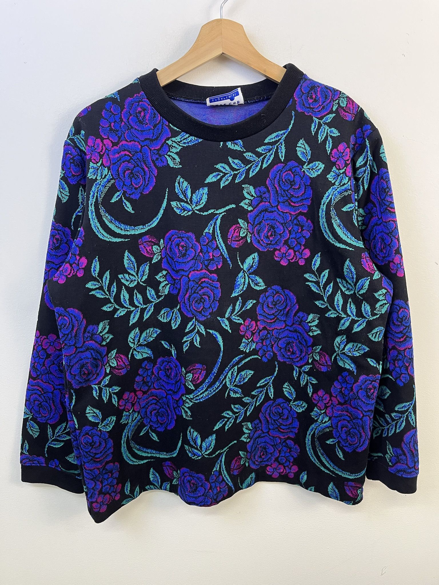 Vintage Vintage Knit Sweater 1990s Knit Cape Cod Flower Art Knit Sweater Size L Size US L / EU 52-54 / 3 - 1 Thumbnail
