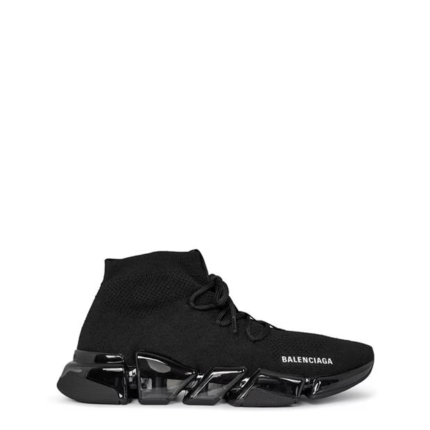 Balenciaga Speed 2.0 Clear Sole Lace-Up Sneakers Size US 10 / EU 43 - 1 Thumbnail