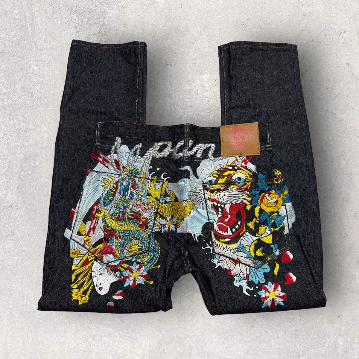 image of Ed Hardy Japan Jeans in Navy, Men's (Size 36)