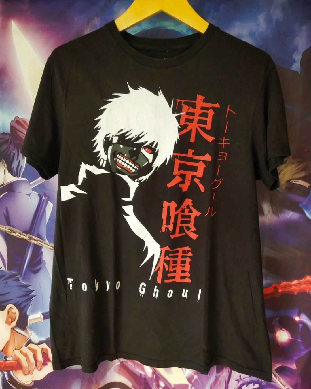 Anime × Japanese Brand Tokyo Ghoul Kaneki Big Print Official Anime Tees Size US M / EU 48-50 / 2 - 1 Thumbnail