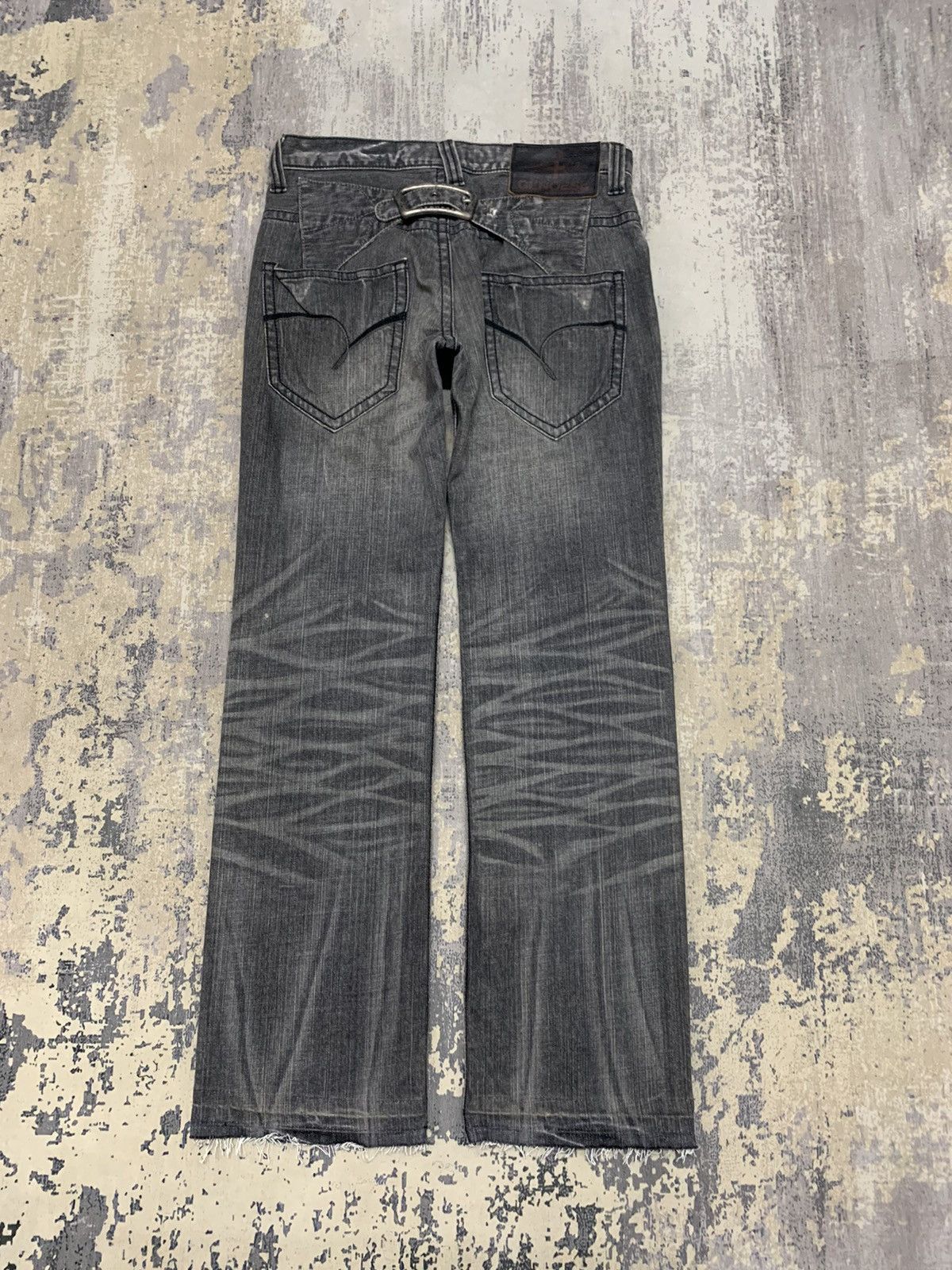 Japanese Genoese Open Hem Clawmark Denim Pant 32x31