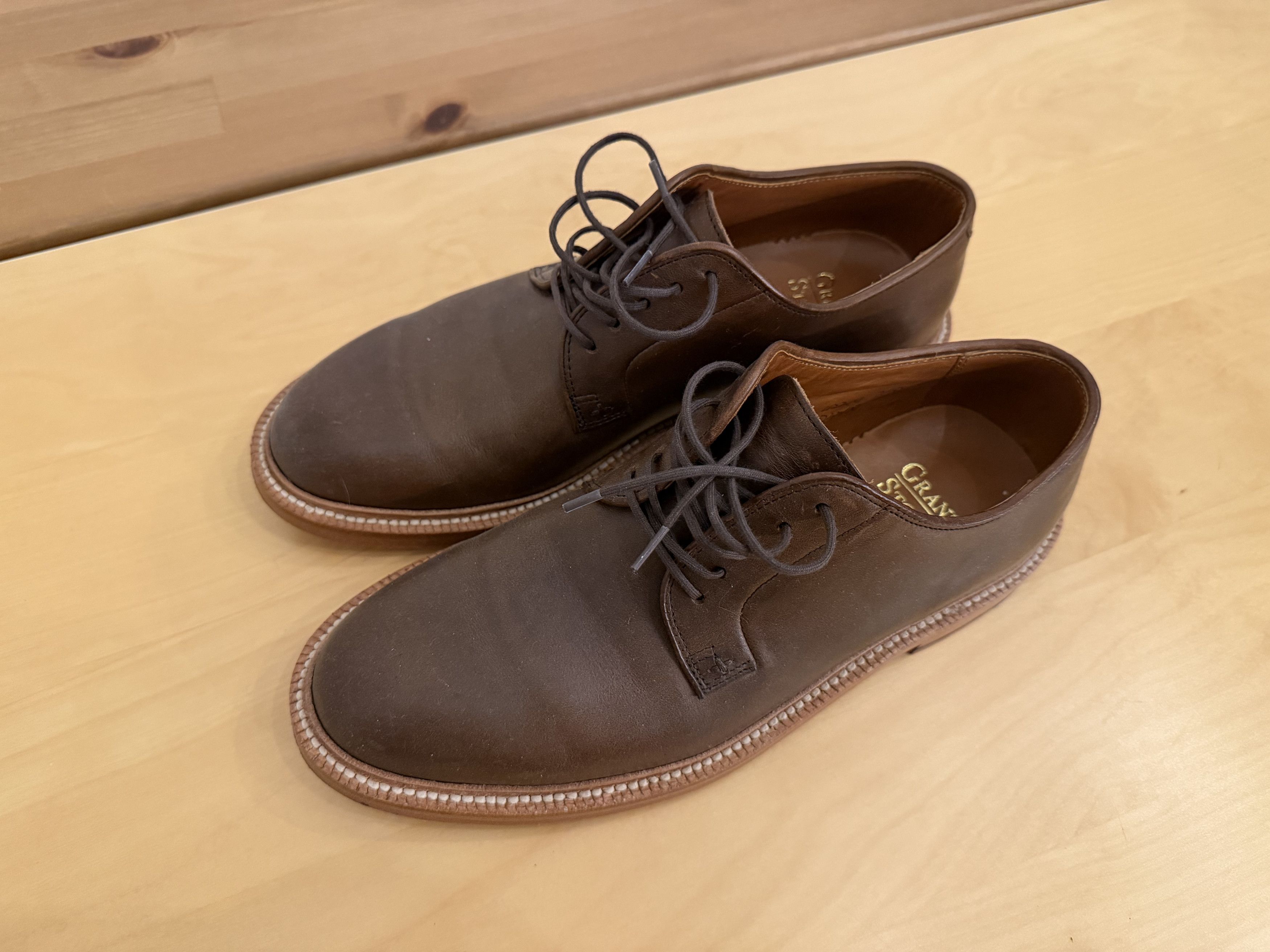 Grant Stone Plain Toe Crimson Chromexcel Blucher Size US 7.5 / EU 40-41 - 2 Thumbnail